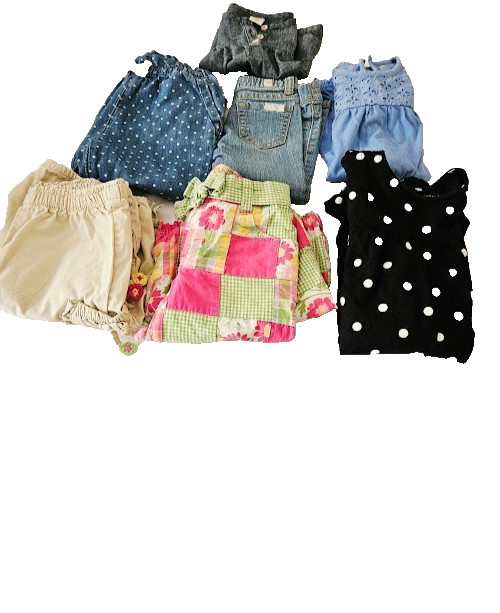 Lot of 7 Girls’ Branded Clothing Items Size 18-24 Months