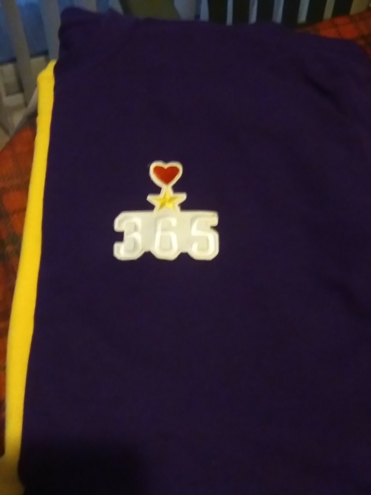 New Designer embroidery logo. heart star 365 Brand new. 4T-4xl availabl 2021&prime;