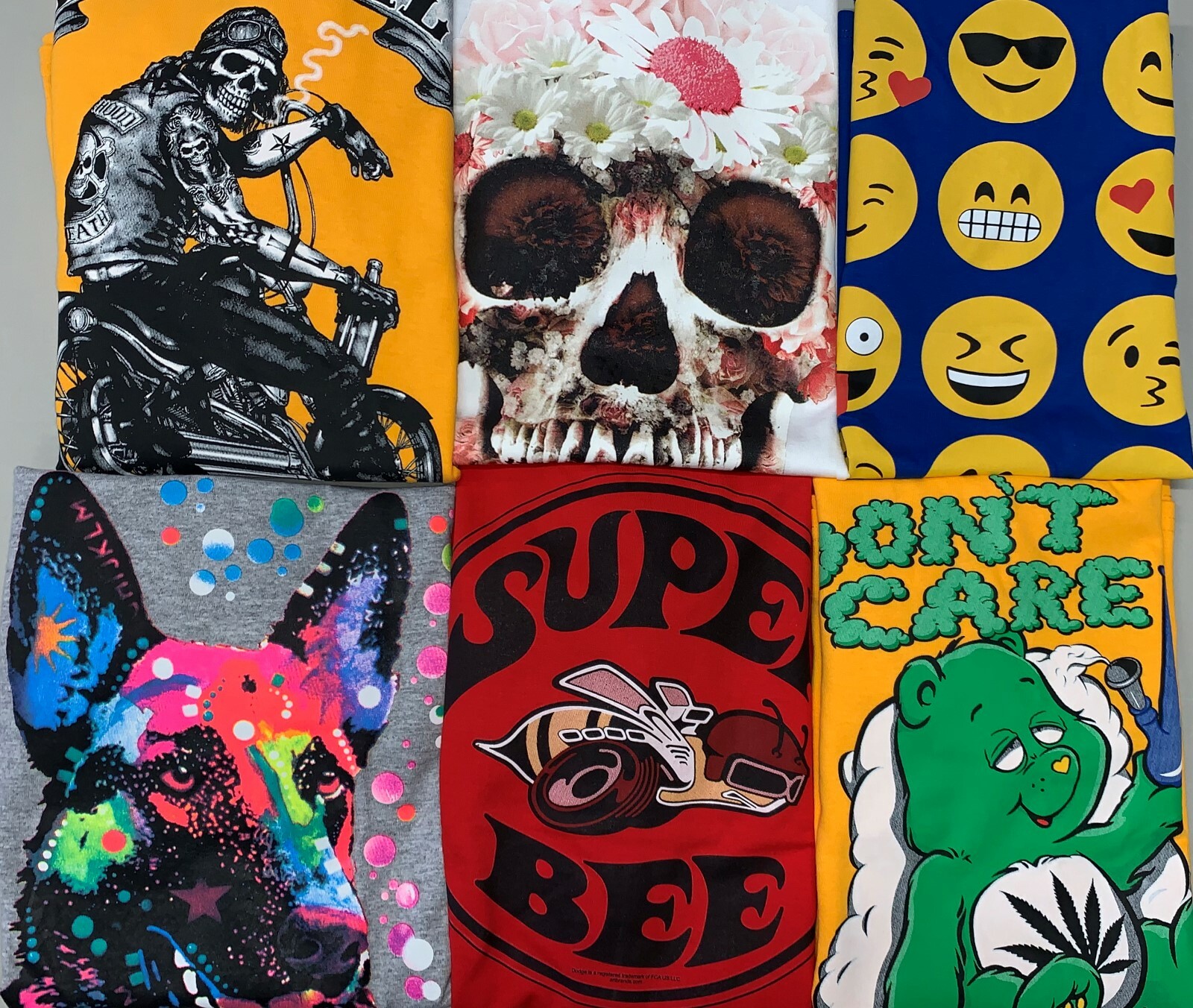 Bulk Graphic T-shirt, Tank Tops, Sweatshirts Lots Wholesale Random Design Theme