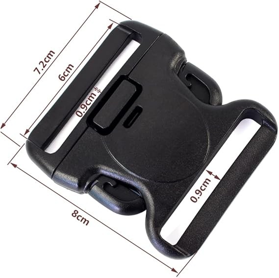 ROCOTACTICAL 2.25&Prime; Tri-Release Buckle Set, Replacement Buckle – 2-Pack, Black