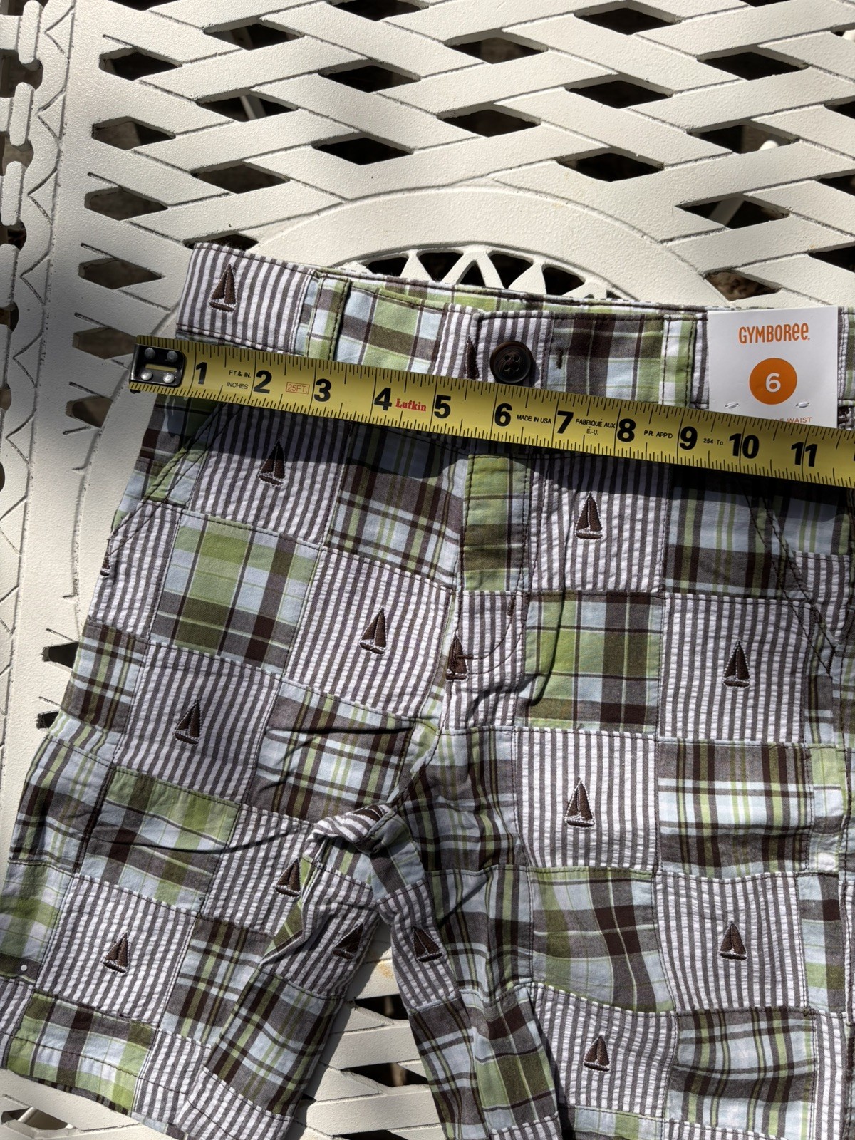 NWT Gymboree Boys Size 6 Summer Set 3pc Plaid Shorts Camp Tank & Zip Line Tee