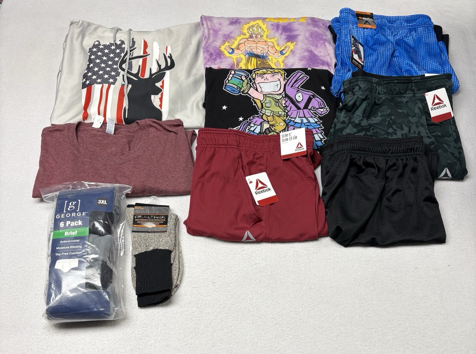 Lot Of Men’s Clothes Size 3X Reebok Fortnite And1