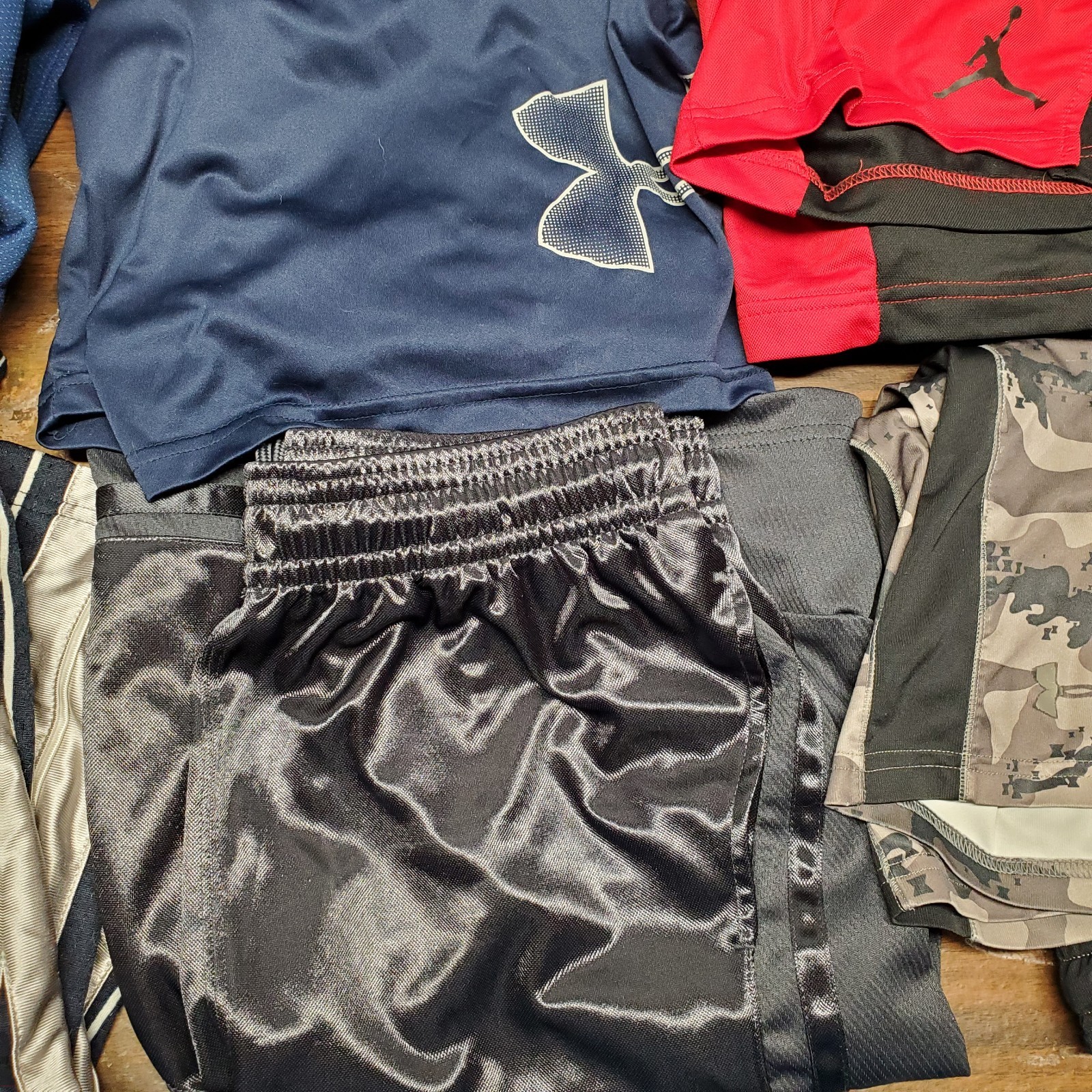 Lot of 8 Under Armour Nike Mens Medium Long Basketball Shorts Athletic Bundle