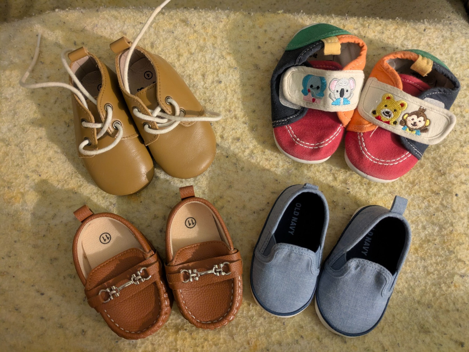 Lot of 9 Baby Shoes – Sizes 3 and Down