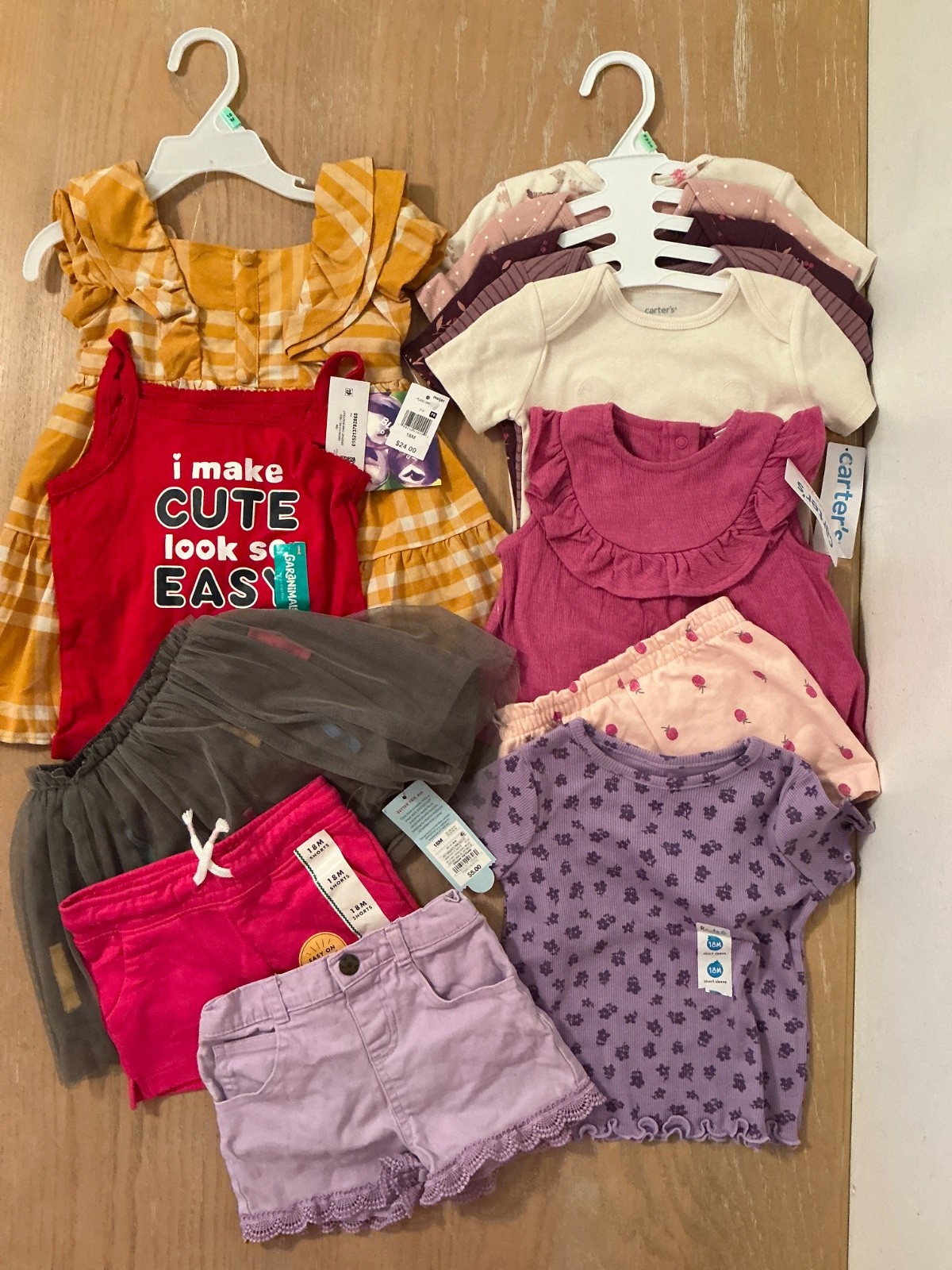 New Carter&rsquo;s, Cat & Jack, Others Infant Girls Size 18, 18-24 Months Lot of 13