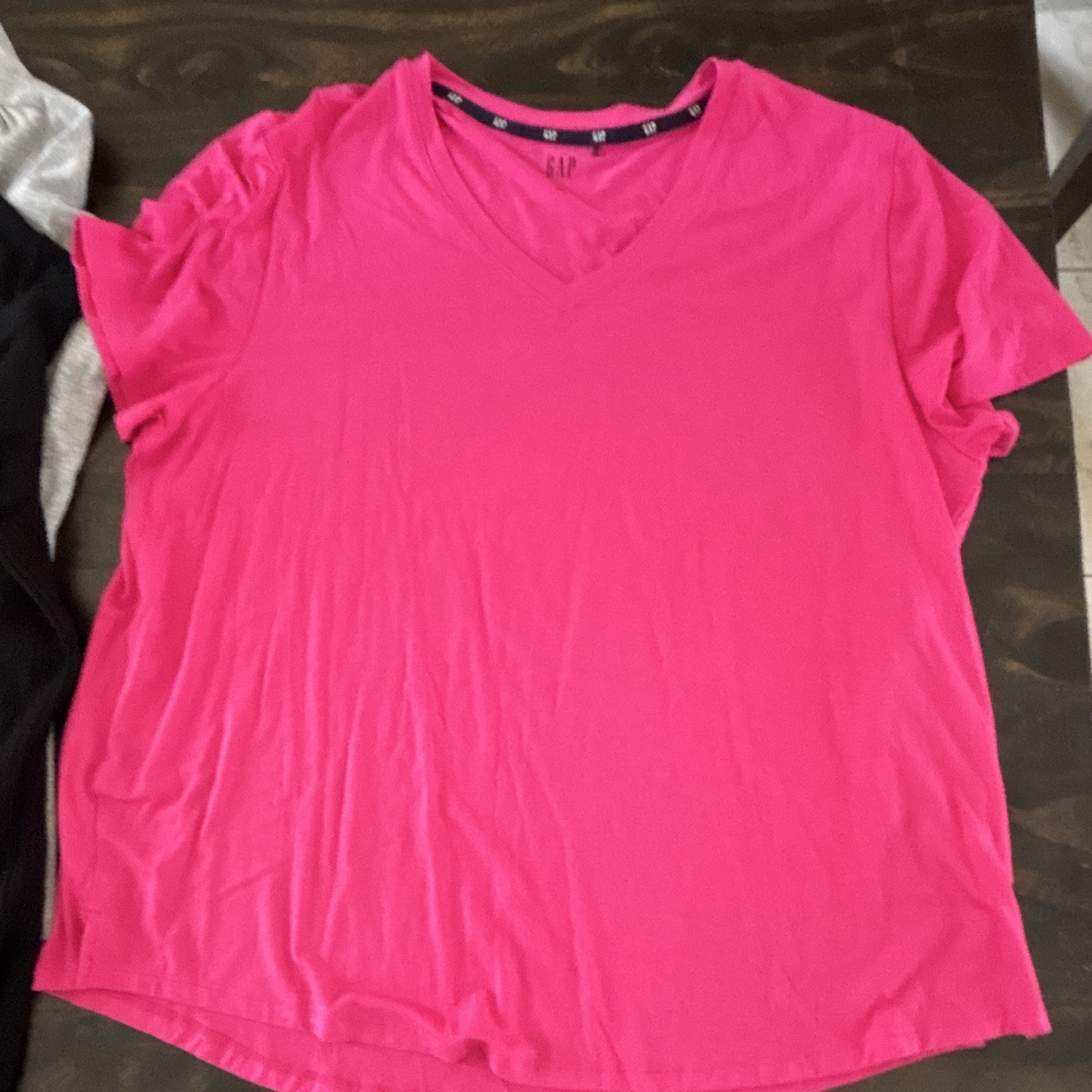 GAP Women’s XXL Top & Cardigan Lot (4 pc) Black White Pink Solid Cotton Modal