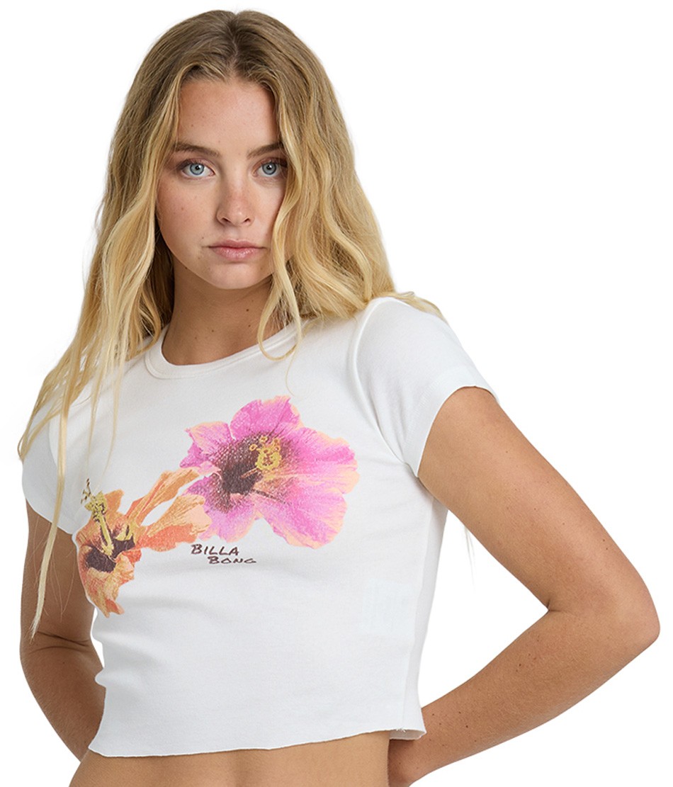 Billabong Cool Girls Only SS Women&rsquo;s T-Shirt – Salt Crystal – New