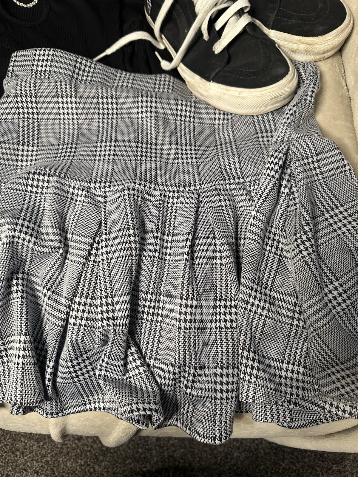 Vans High-Top Sneakers US W 7.5/M 6, Wild Fable Top M, Hesperus Plaid Skirt
