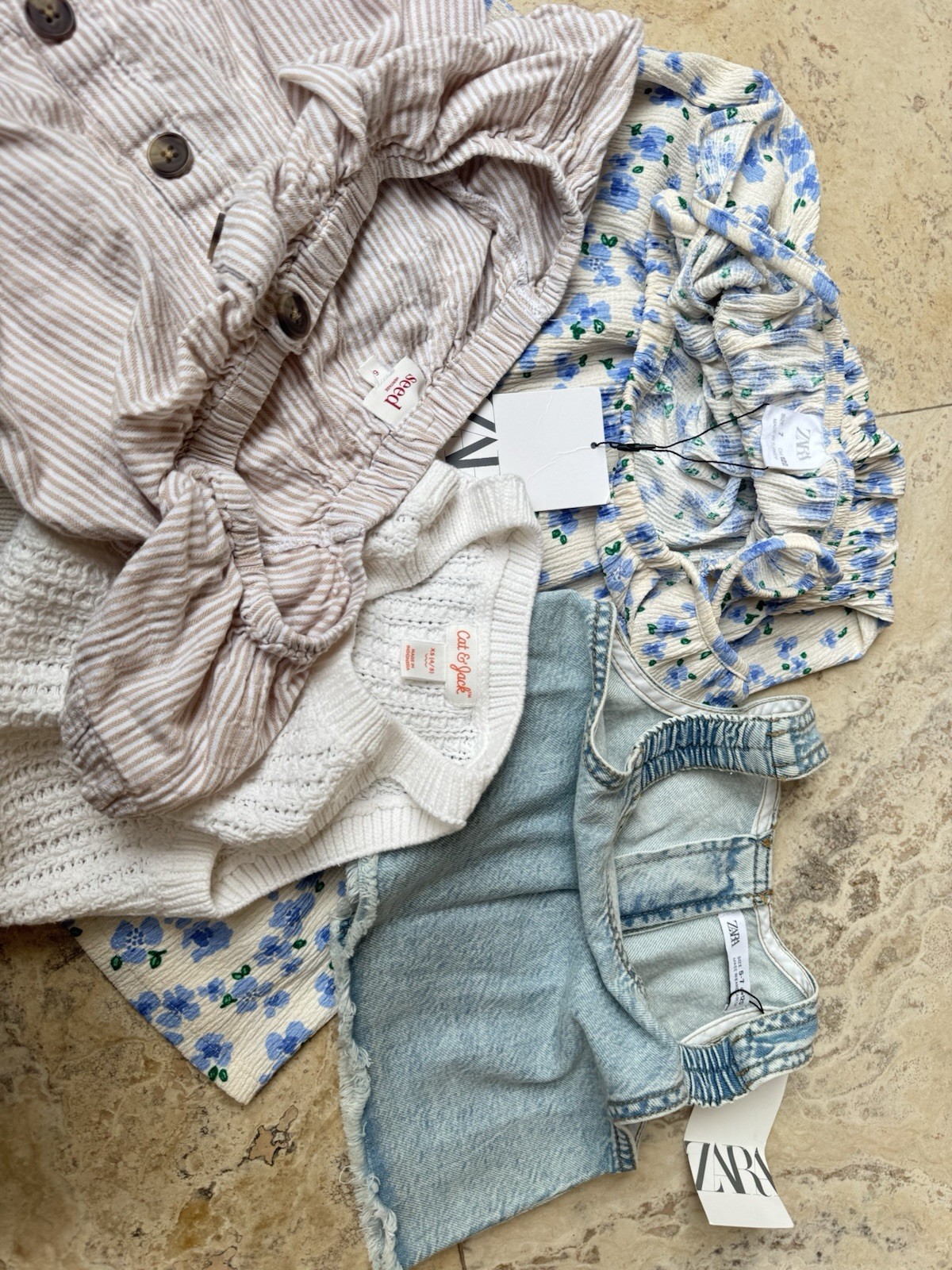 Girls Lot Of Zara, Seed, Cat & Jack Clothing Dress Sz 6-7 Perfect For Summer!!