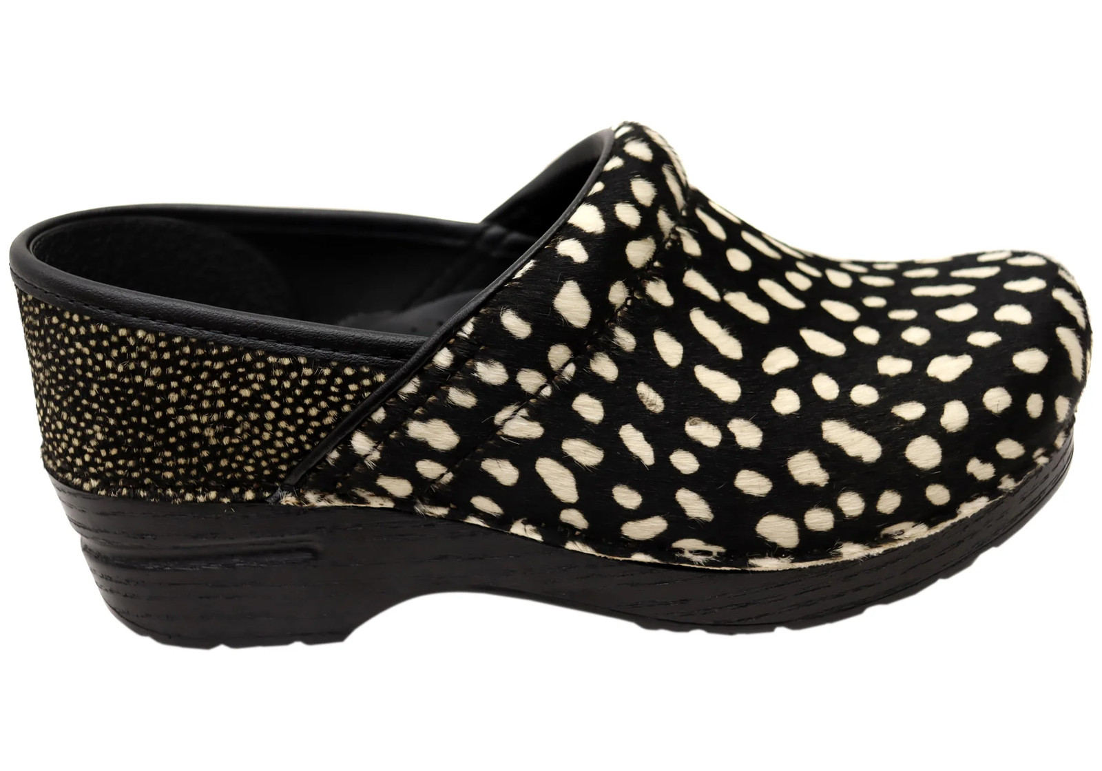Womens Dansko Professional Haircalf Spotted Leather Clogs Shoes – ModeShoesAU