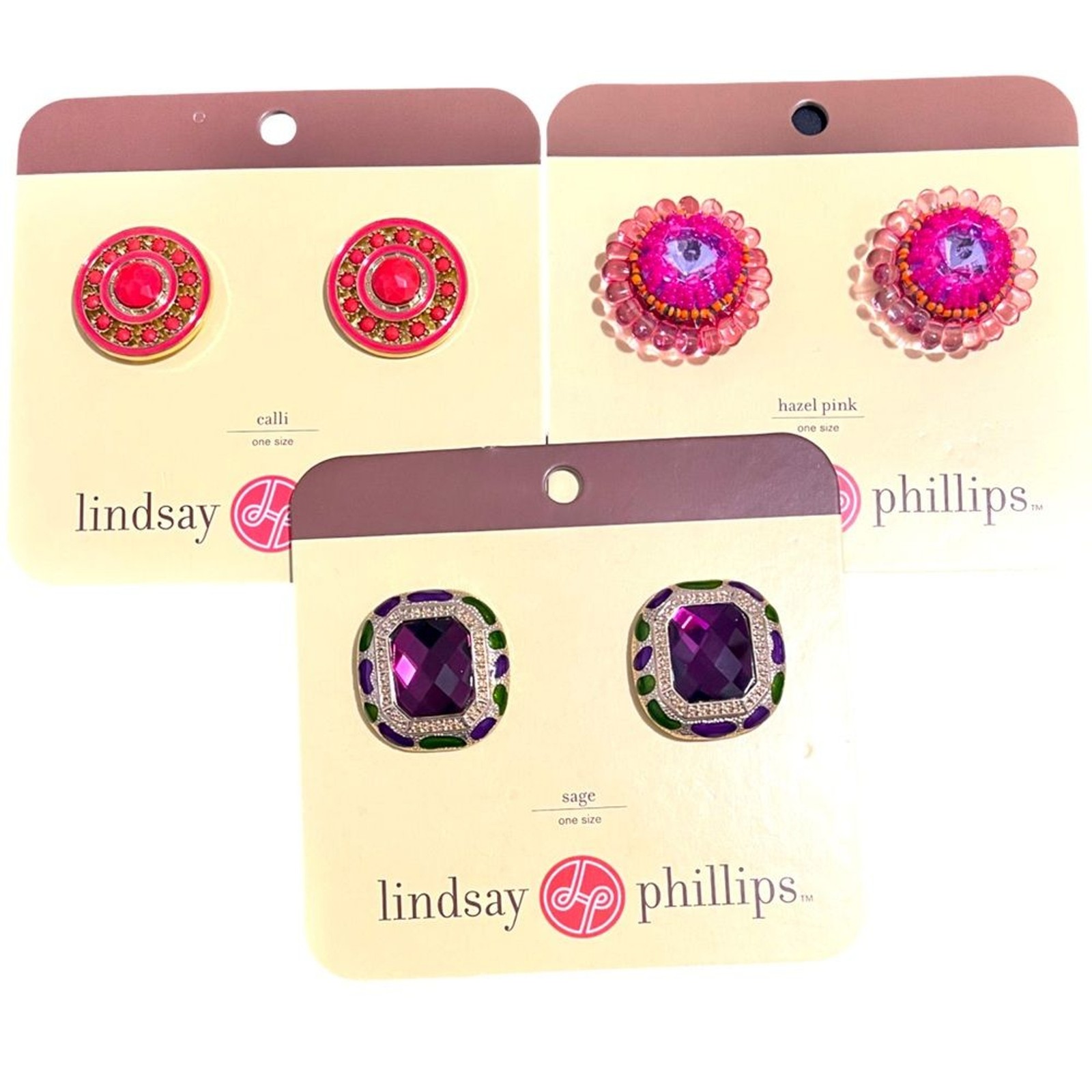 Lindsay Phillips Shoe Embellished Shoe Snaps 3 pair