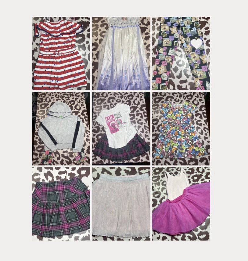 Girls S 6-7 mixed lot Disney Ariel slippers, kindergarten school outfits cute!