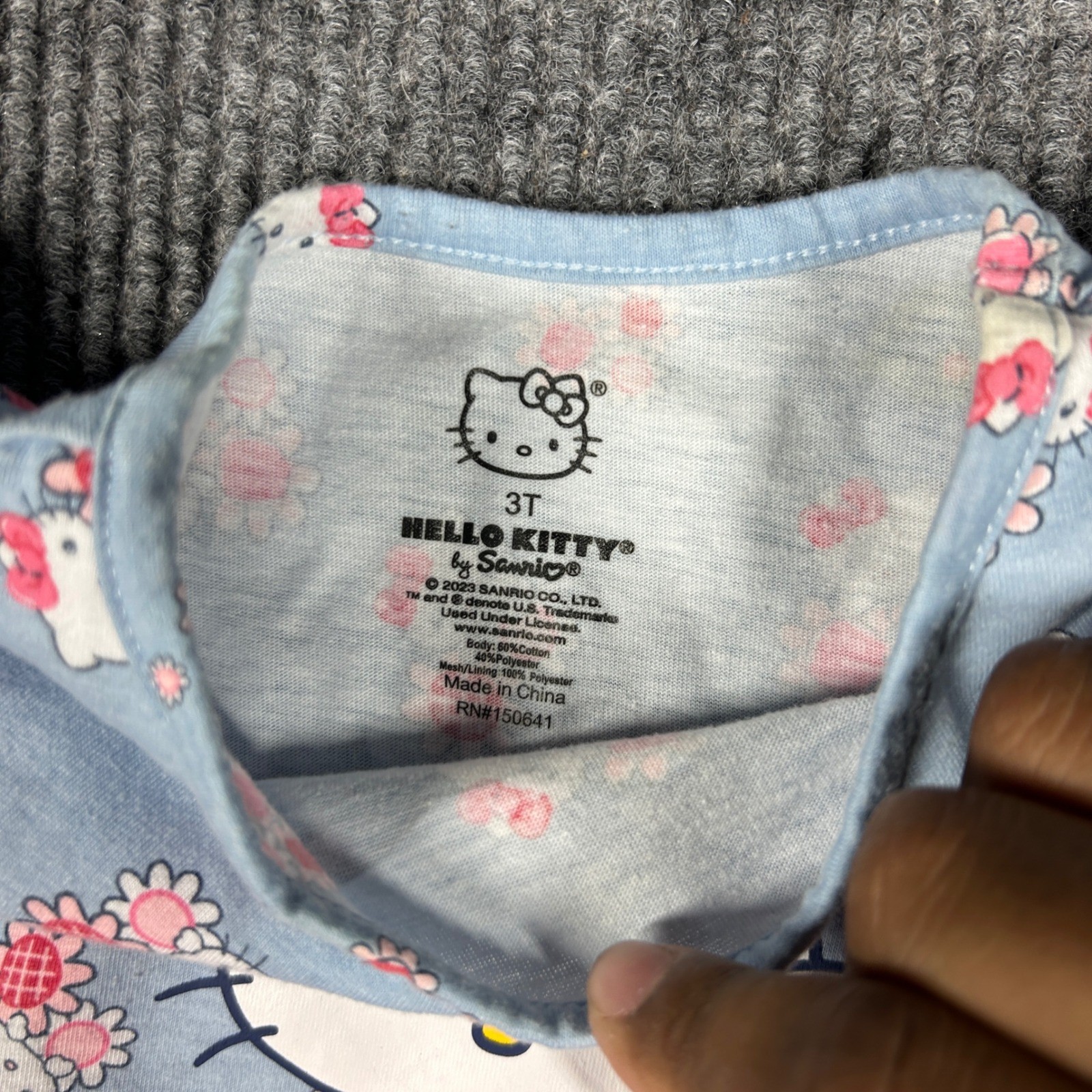 Vintage Kid Girls Lot 7pc Disney Mickey Mouse Cardigan Hello Kitty Plaid Romper