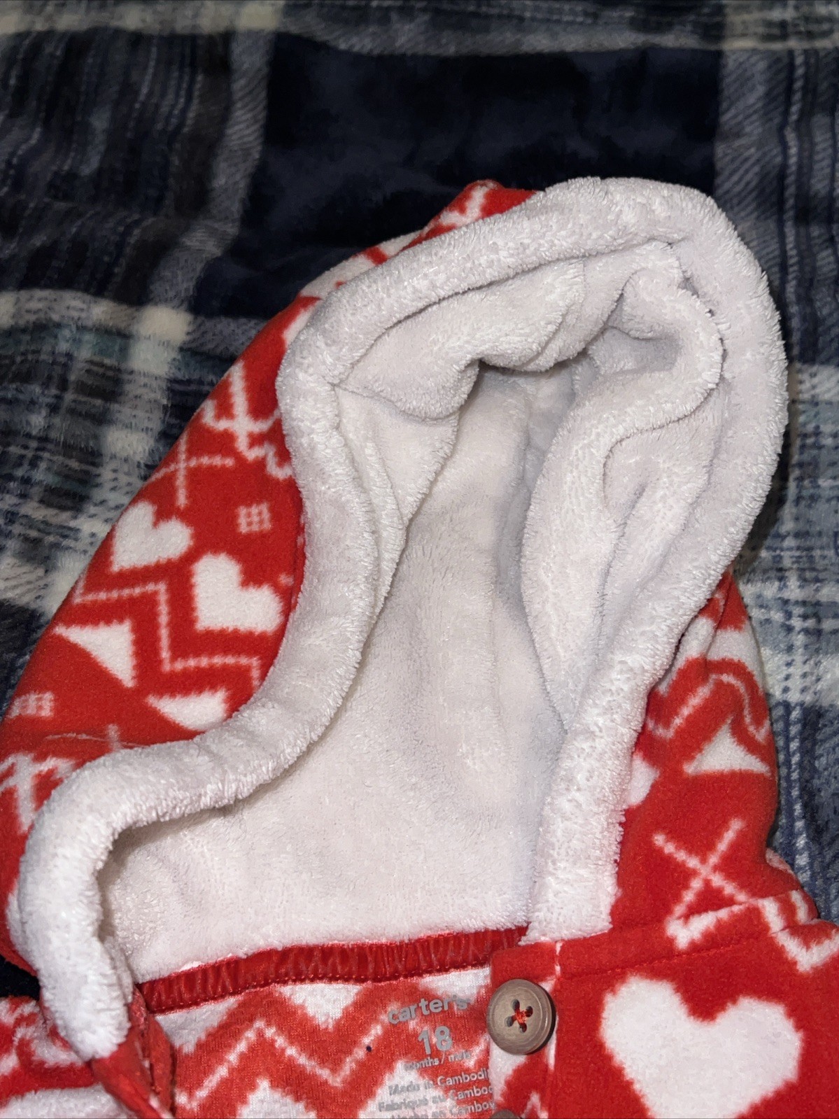 Baby Girl Carter’s Heart/Valentine’s Day One Piece-size 18 Months