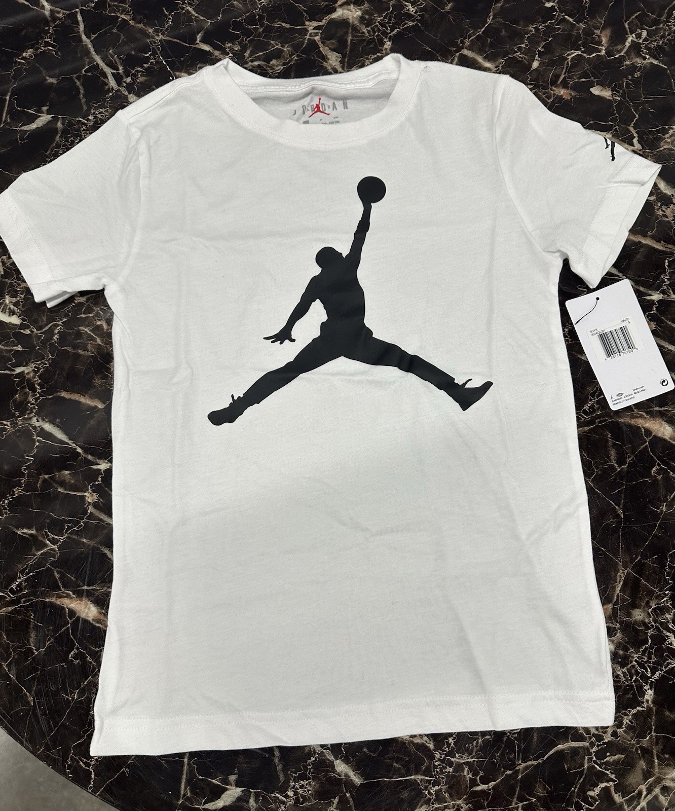 Nike Jordan Boys Size Small 3 Pack Bundle (2) White Shirts (1) Hoodie NWT BTS