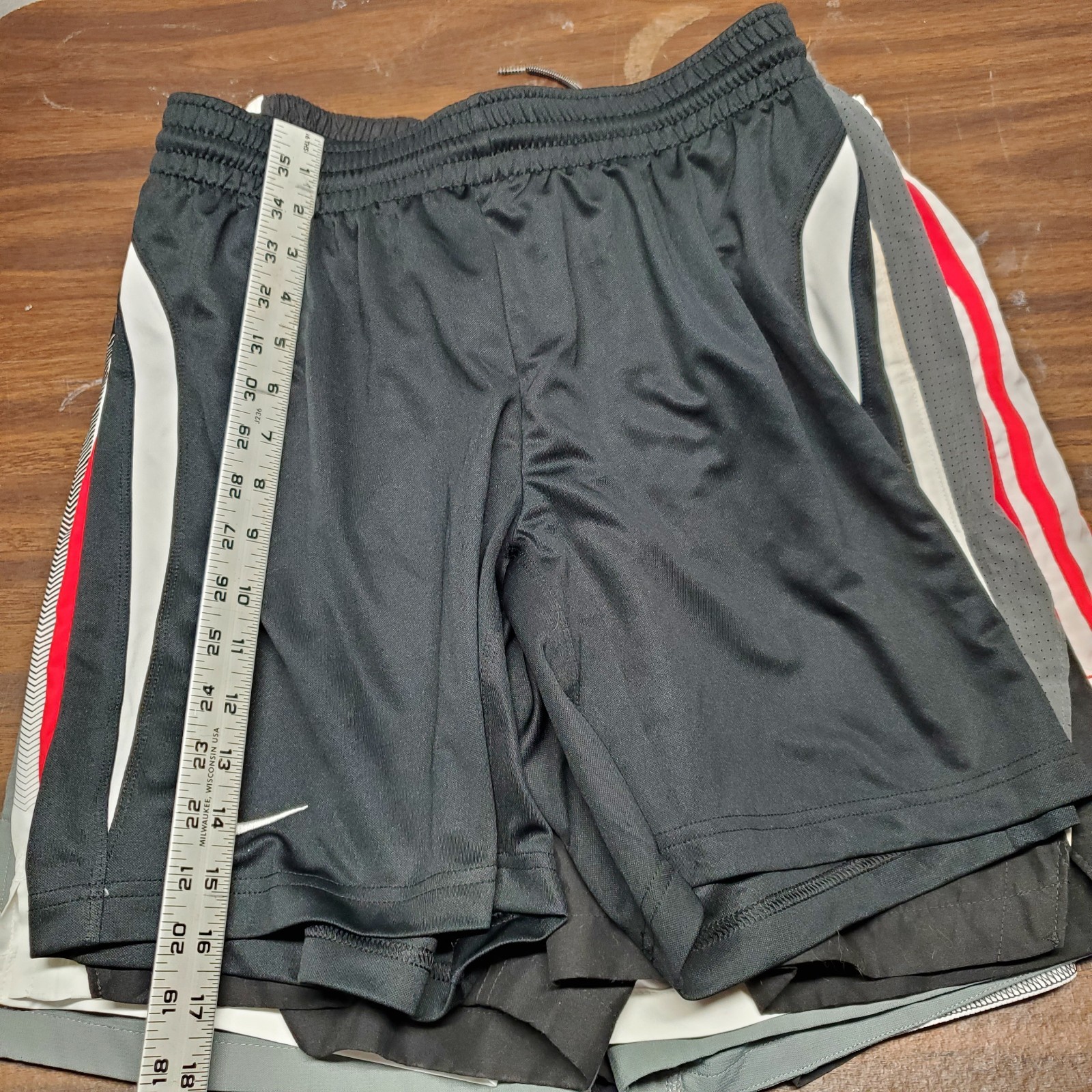 Lot of 9 Under Armour Nike Mens Medium Long Basketball Shorts Athletic Bundle