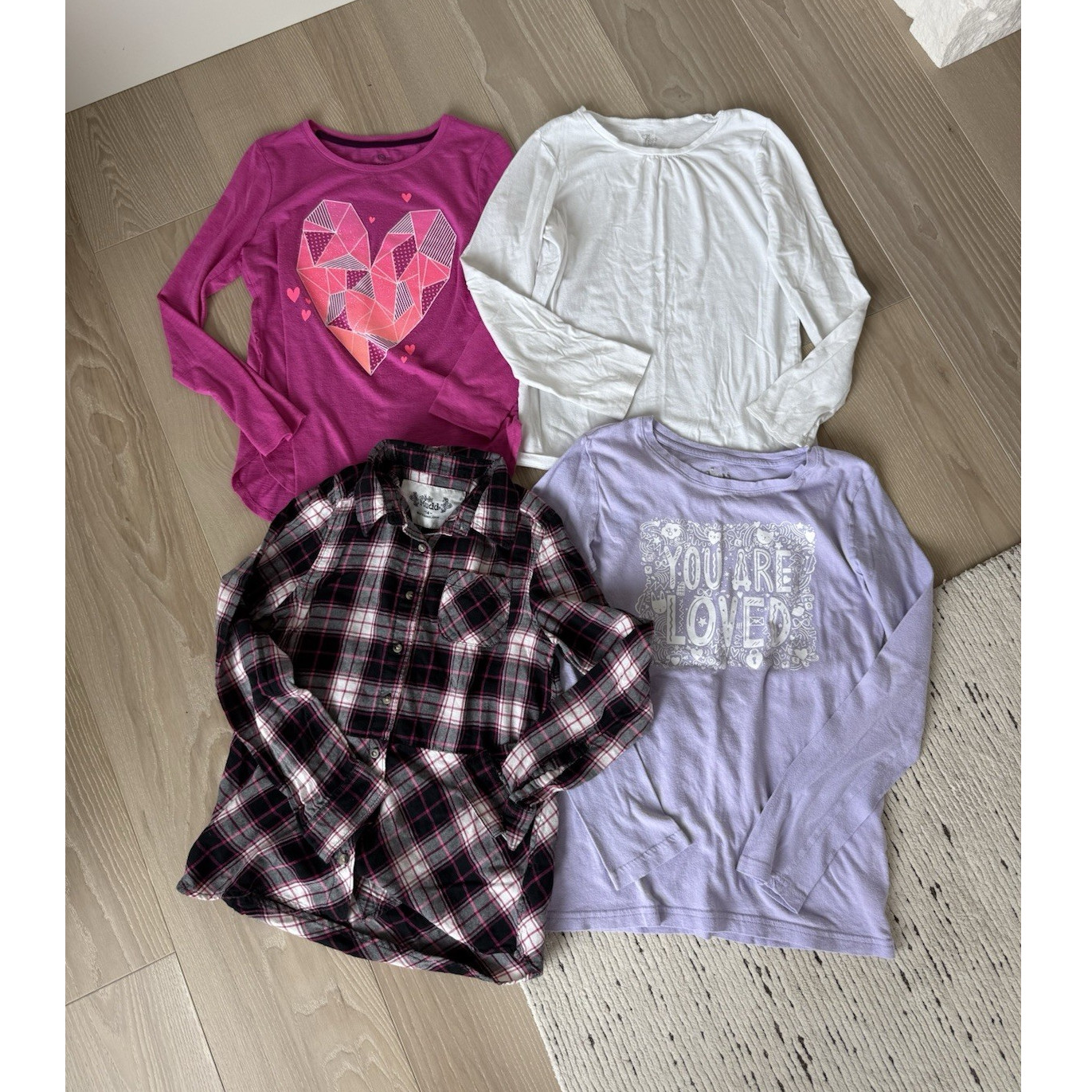 Children&rsquo;s Place Mudd SO Girls Tops Lot 4 Size 12-14/14 Plaid Graphic