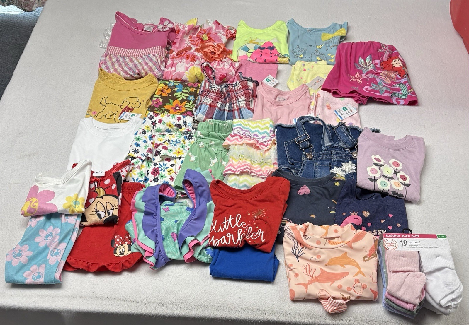 Lot Of Girls Clothes Size 3/3T Carter Old Navy 4th Of July Disney