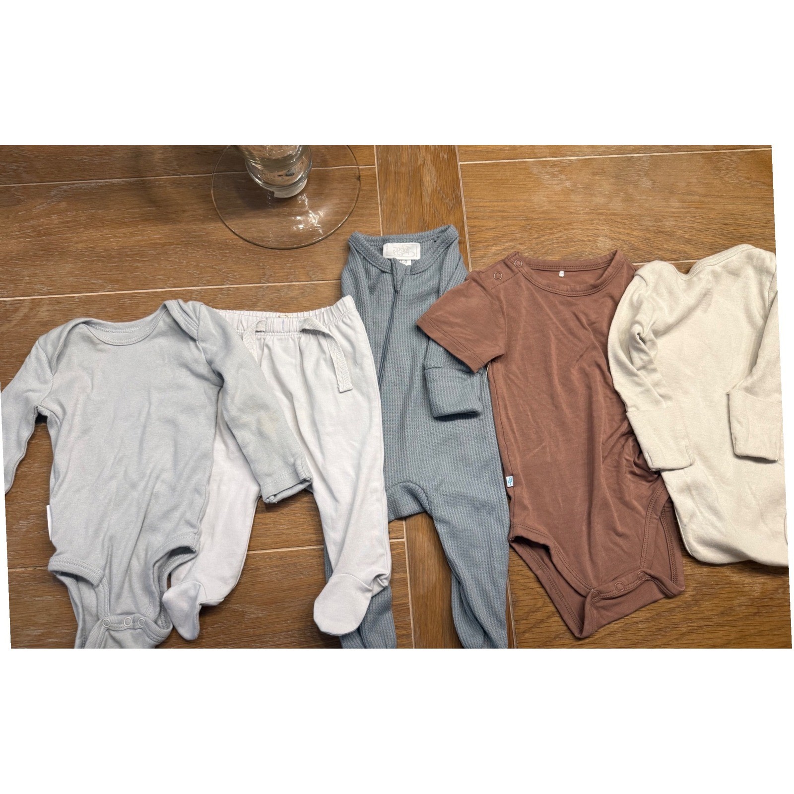 Nordstrom Baby Bundle Posh Peanut Quincy Mae Butterblu Toby NB 0-3M 3-6M 5pc Lot