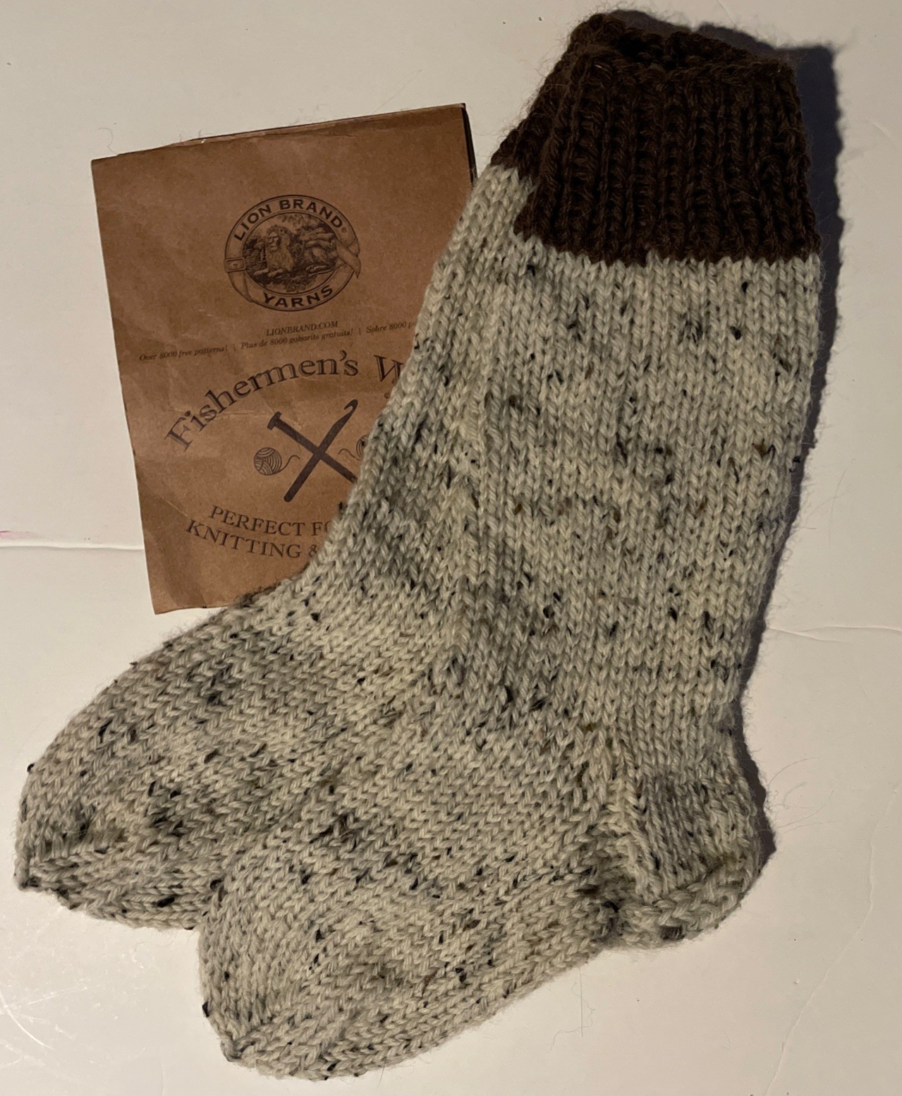 Handmade 100% Fishermen&rsquo;s Wool Socks Size 7-10