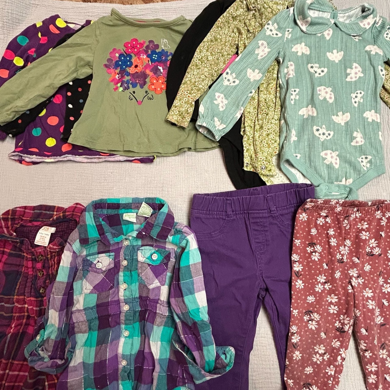 10 Baby Girl Mixed Clothing Lot Size 24 Months