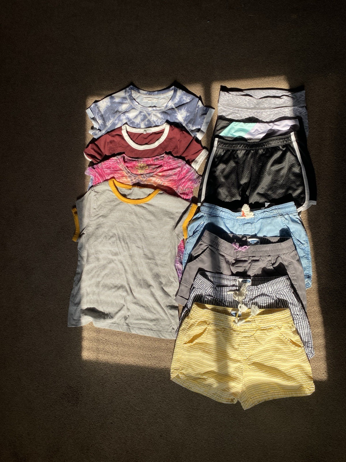 Huge Lot Of Girls Size 10/12. 4 Short Sleeve Shirts, 7 Pairs Of Shorts