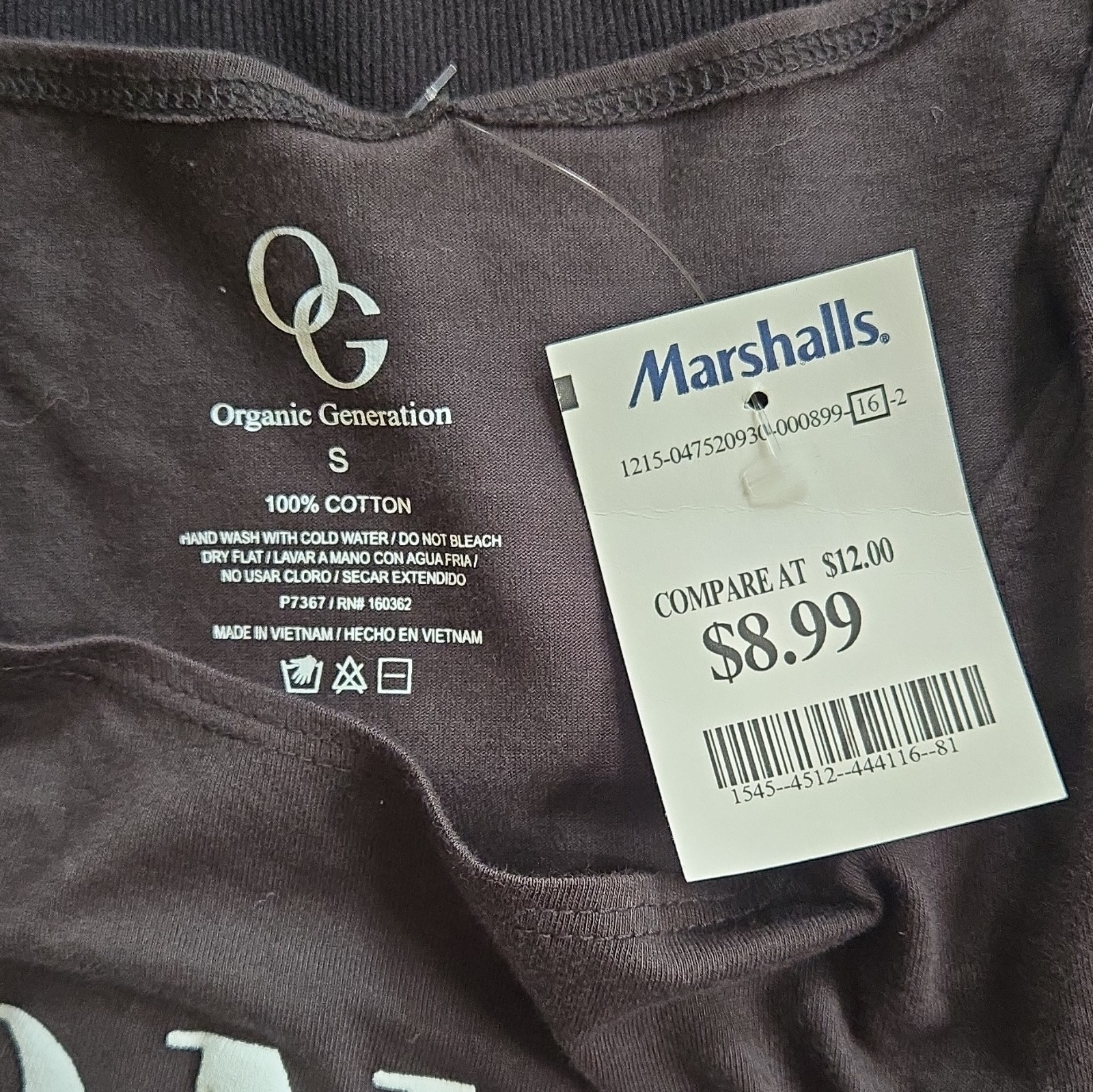 Yale University Garage Organic Generation 4pc Top Lot S Crop Tee Striped