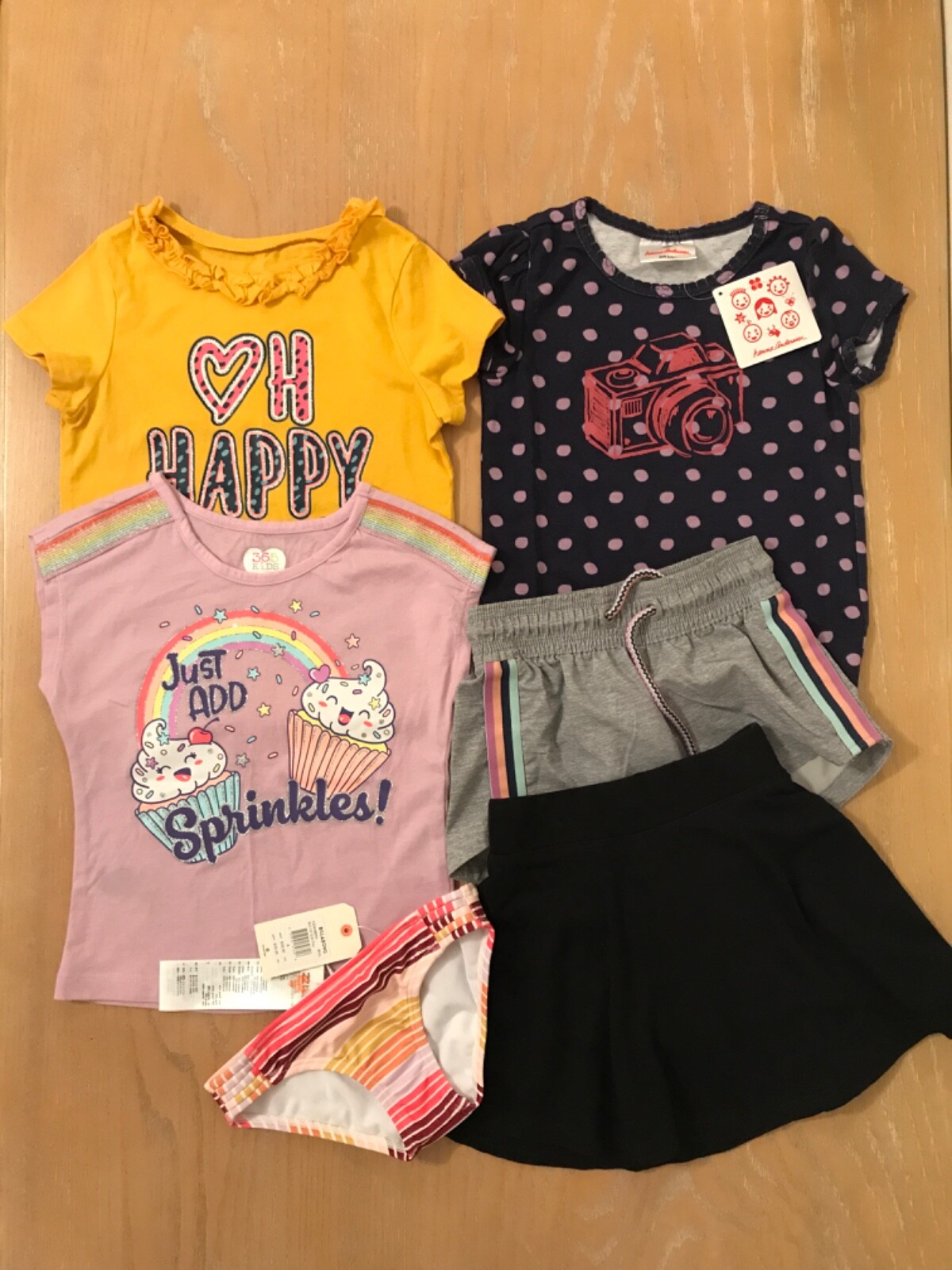 365 Kids, Hanna Andersson, & Others Girls Clothing Lot of 6 (2 New) Size 4