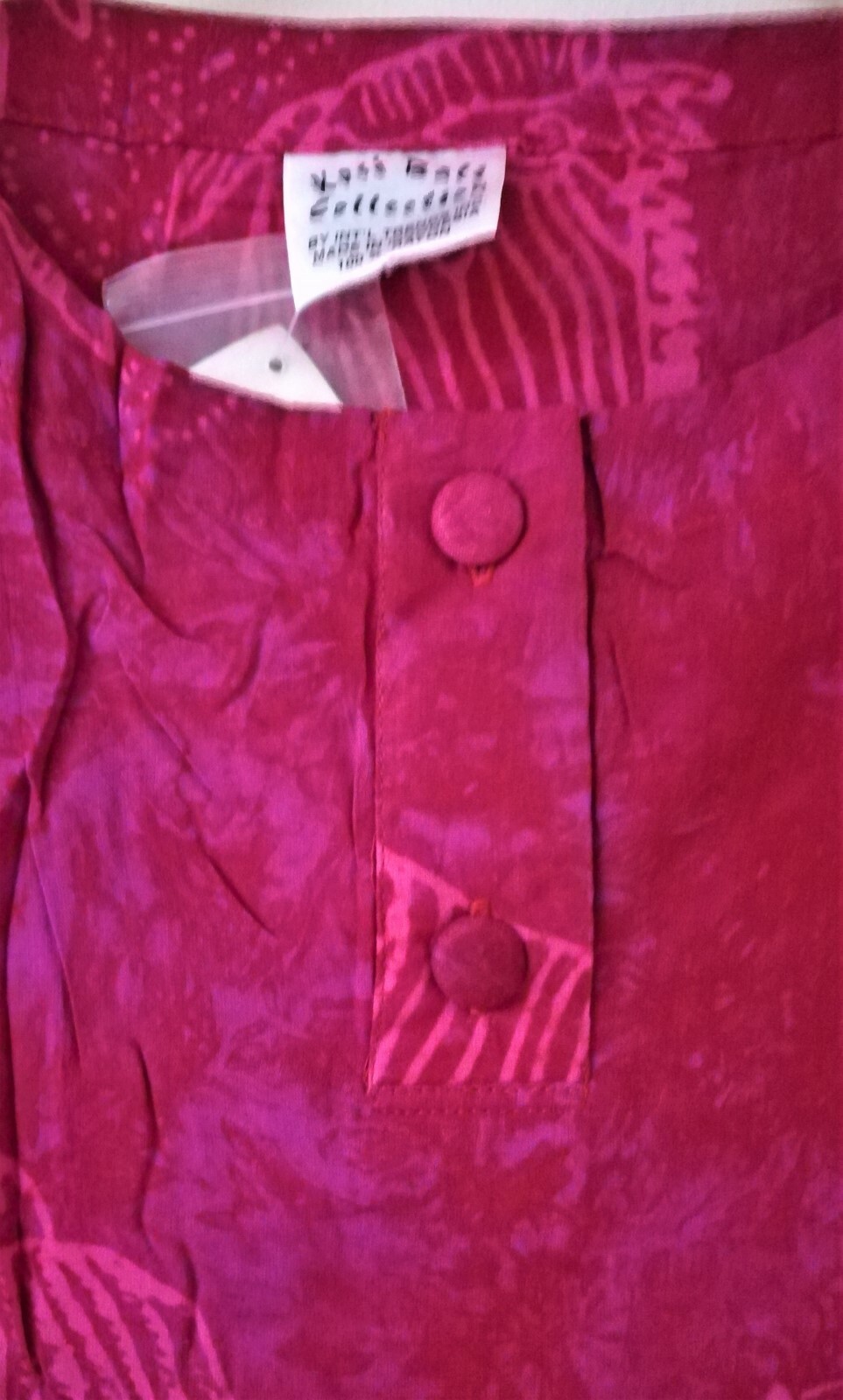 Women&rsquo;s Top Red By Kosi-bali 100% Rayon