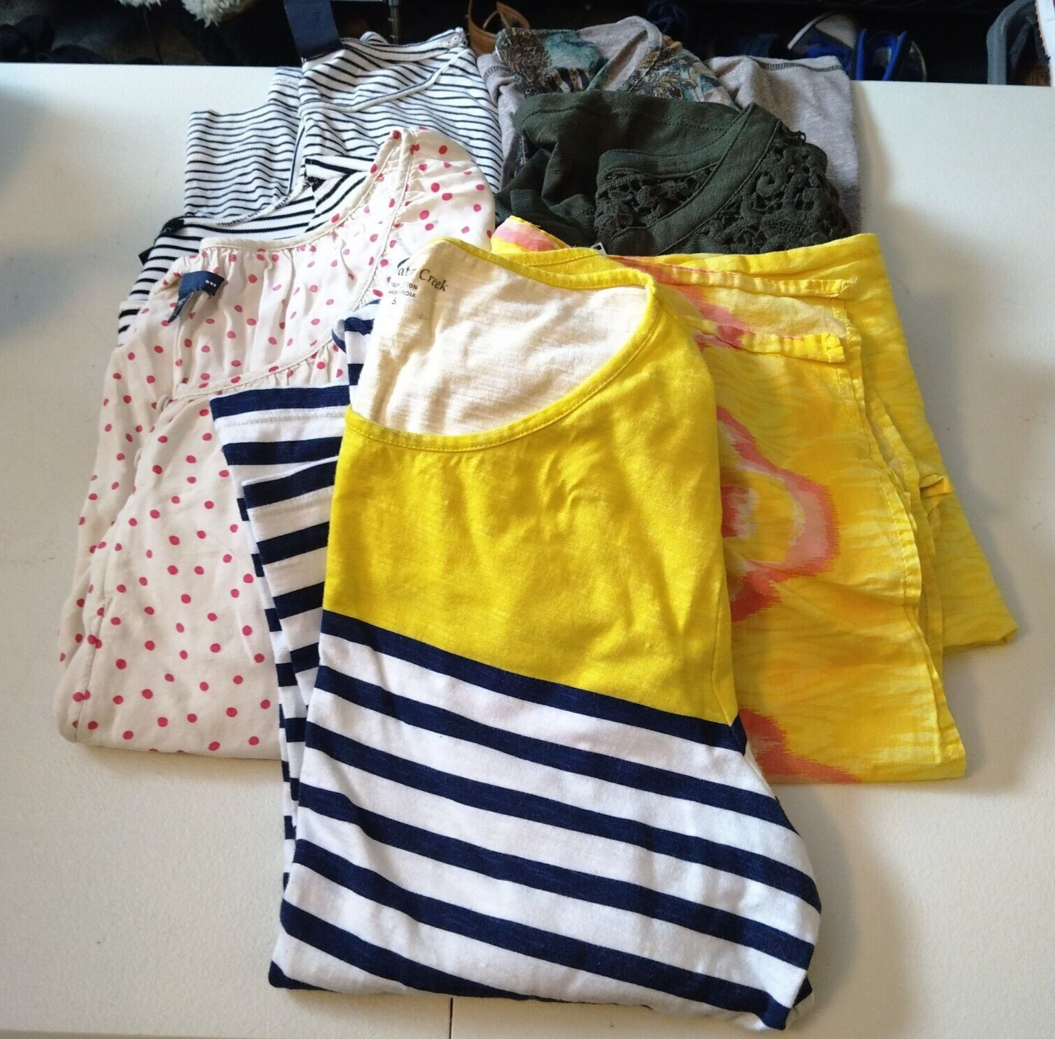 Old Navy Gap Etc Women&rsquo;s Small 3/4 Sleeve Blouses Everyday Casual Lot of 7 L46