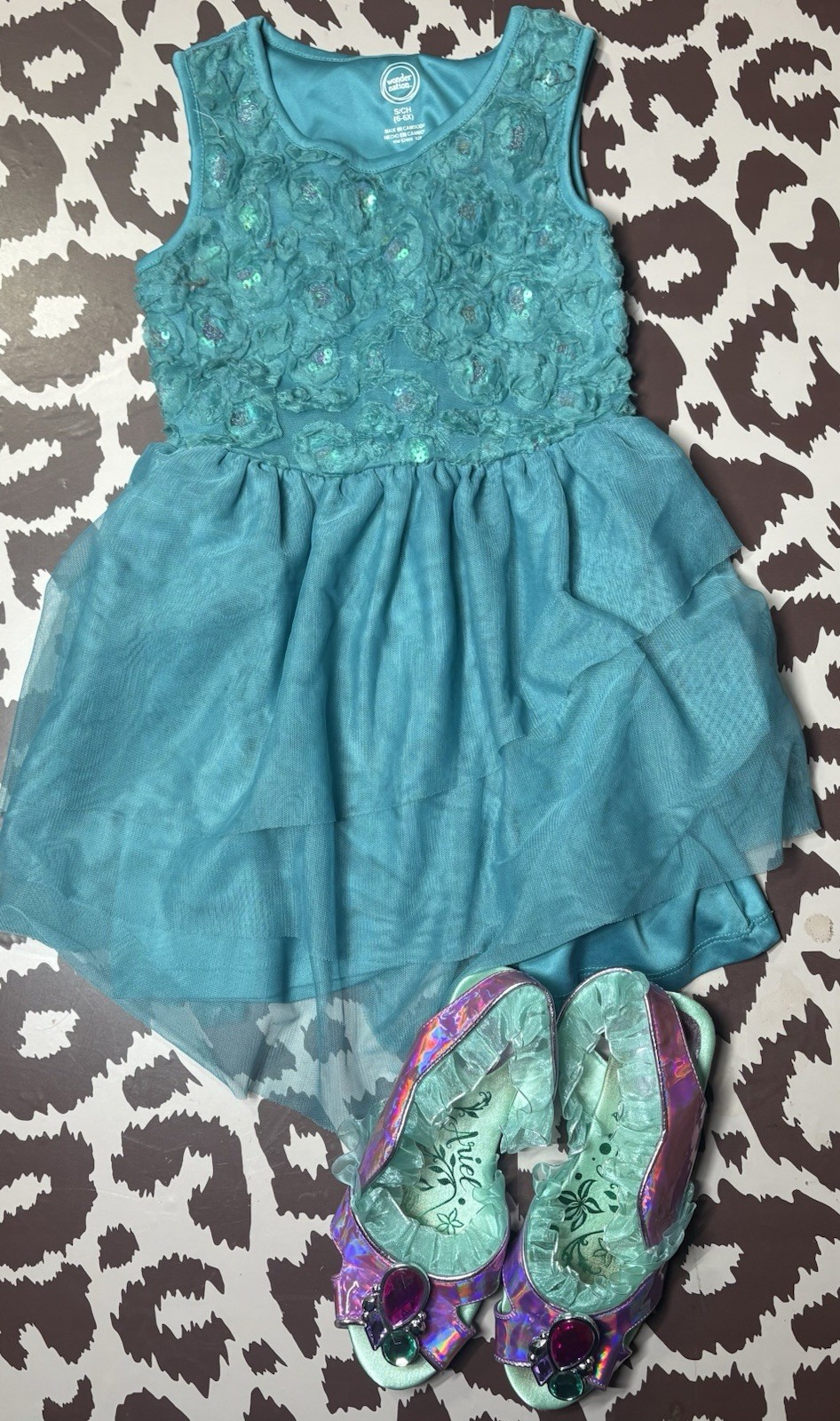 Girls S 6-7 mixed lot Disney Ariel slippers, kindergarten school outfits cute!
