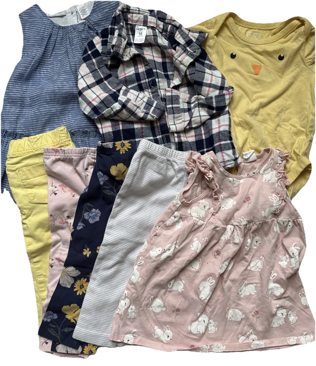 Baby Girl Lot Of Clothes Size 18m Various Brands Pre-owned