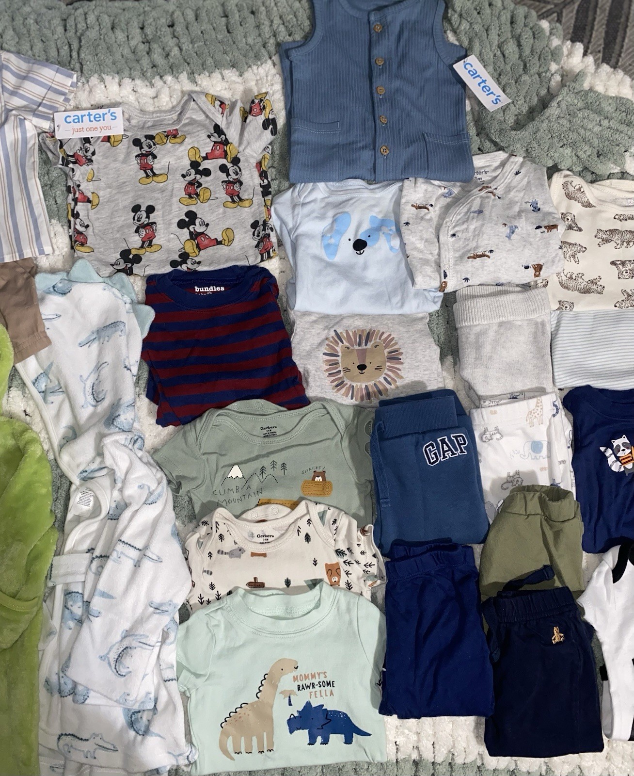 Baby Boy Clothing Bundle Size 3-6 Months Lot Of 22 Pieces