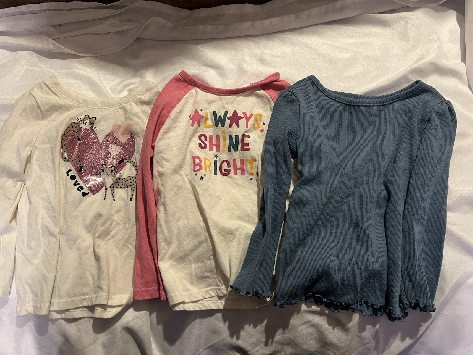 Garanimals Baby Girl 2T 3-Pc Cotton Graphic Print Animal Tops Multicolor
