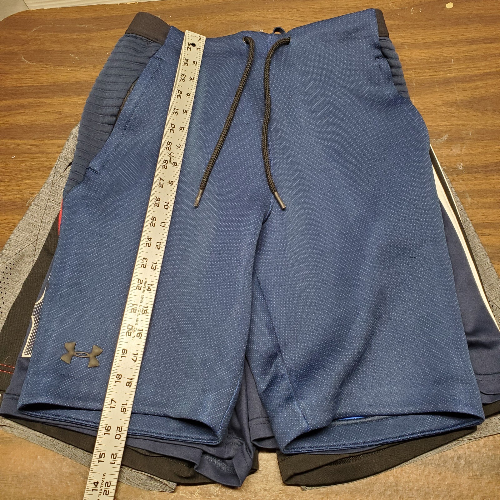 Lot of 8 Under Armour Nike Mens Medium Long Basketball Shorts Athletic Bundle