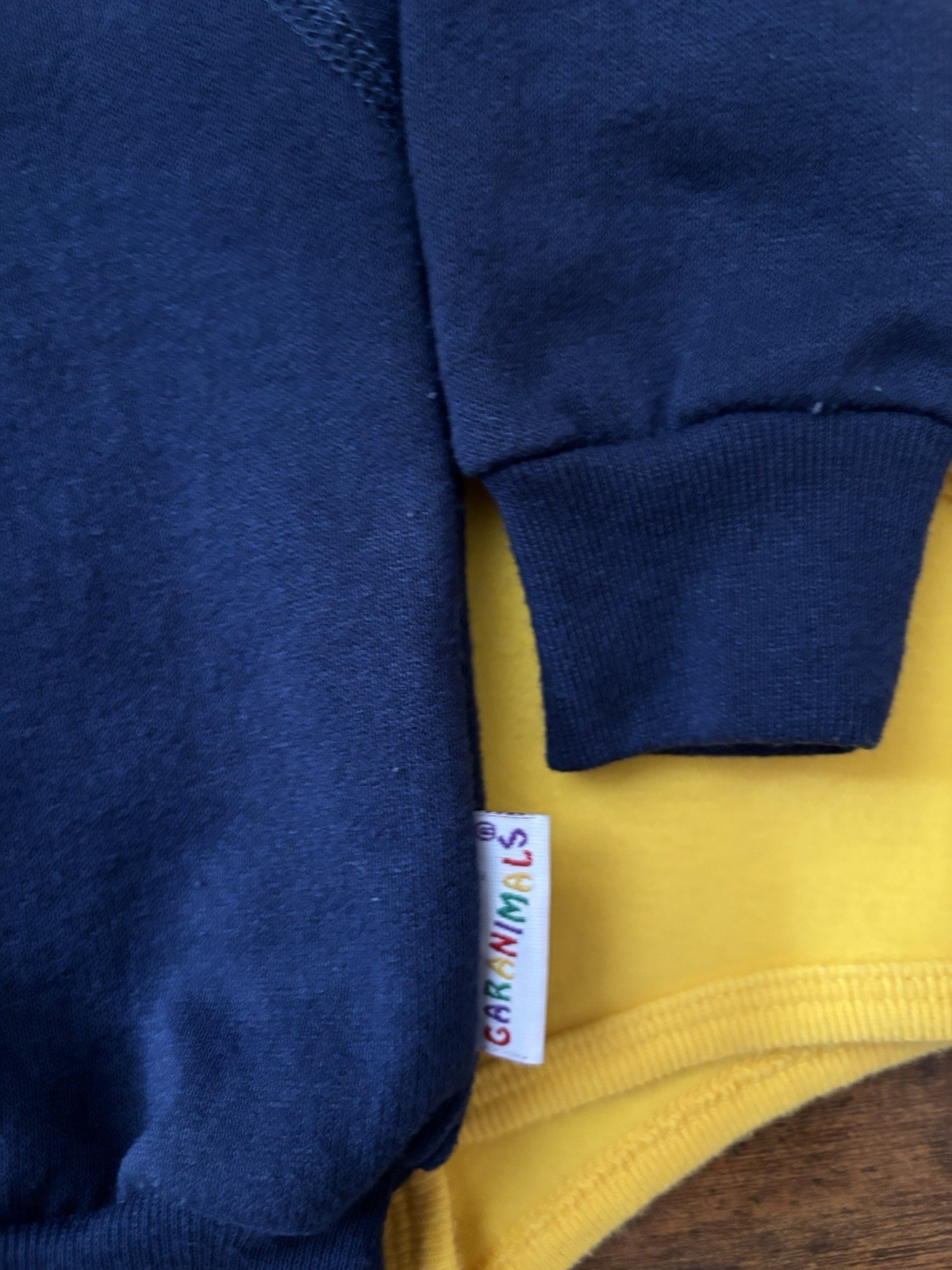Vintage Garanimals Cuddle Towne Red Yellow Navy Blue Basic Tops Clothing Lot 12M
