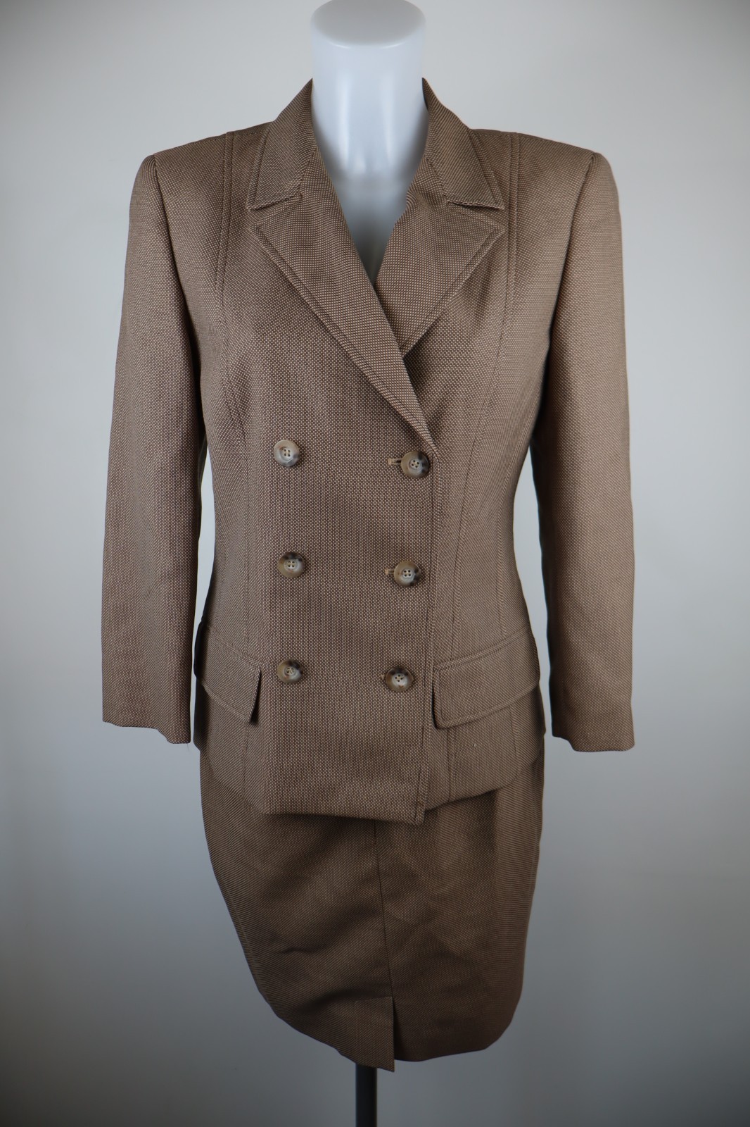 Marella Complete Two Piece Size 40 Blazer Skirt Womens Casual Double Breasted