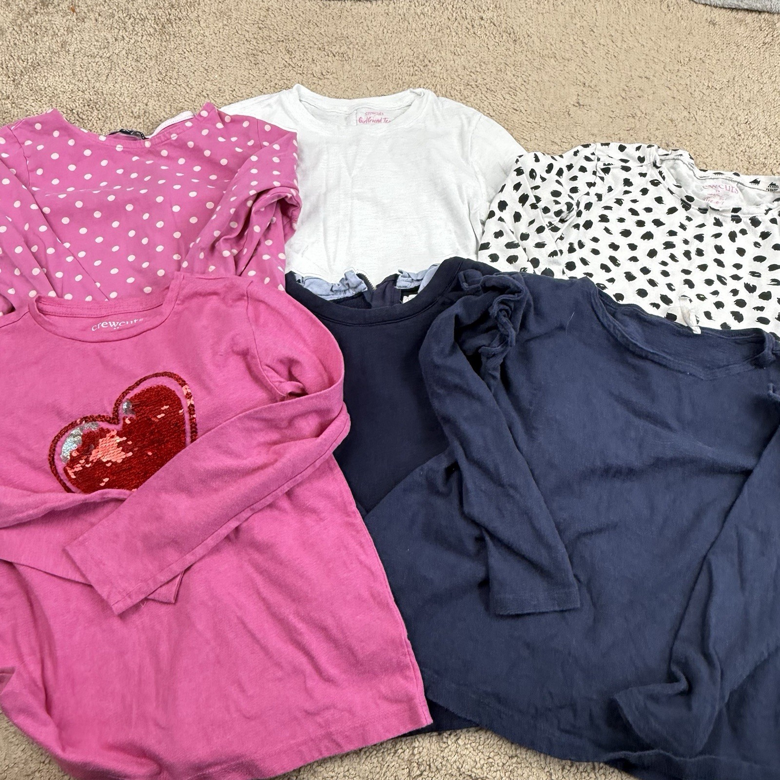 Crewcuts Gap Kids Girls Clothing Lot Of 11 Size 6-7 Winter Denim Puffer Vest