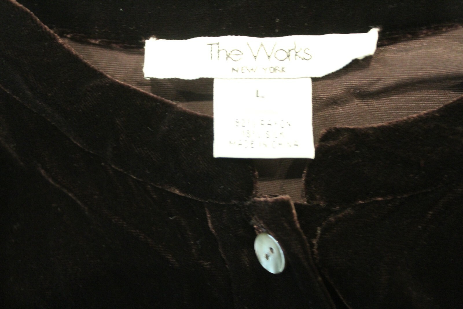 The Works Ladies Purple Velour Dressy Two-Piece Set sz. M/L