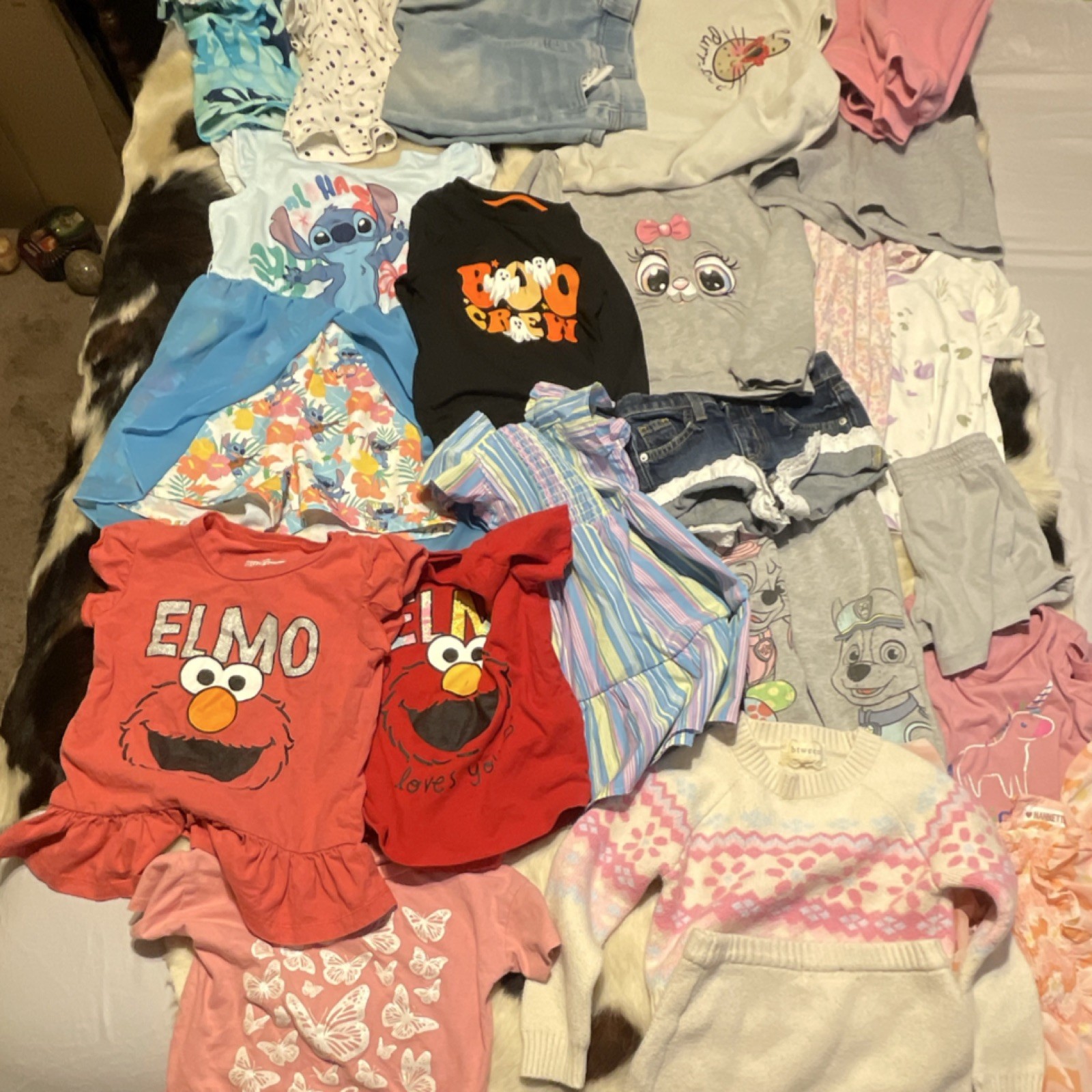 Gap Baby Girl Mixed Clothing Lot Multicolor Graphic Cartoon Cotton Blend