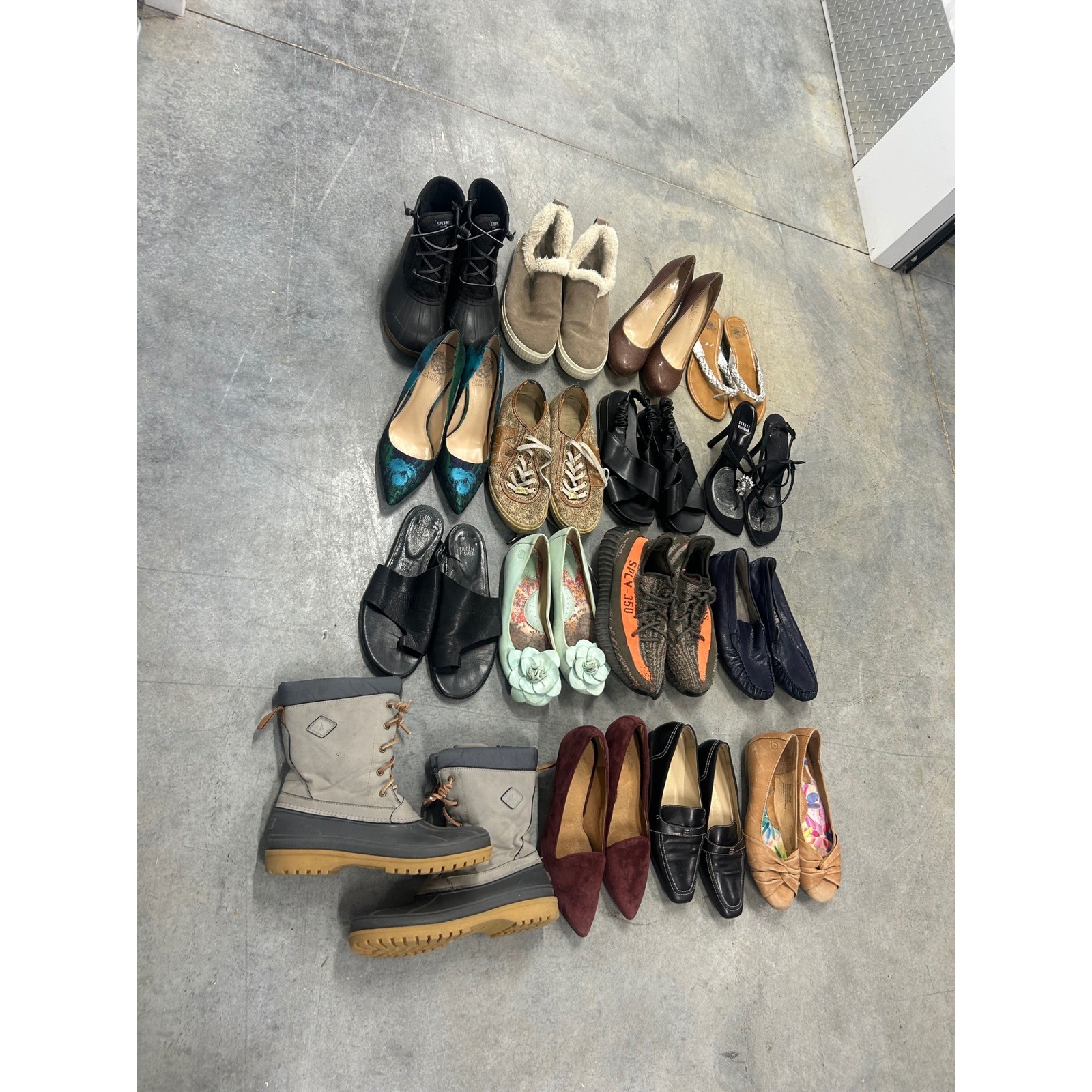 Coach, Stuart Weitzman, Sperry Women&rsquo;s Shoe Reseller Box Lot 16 Pairs