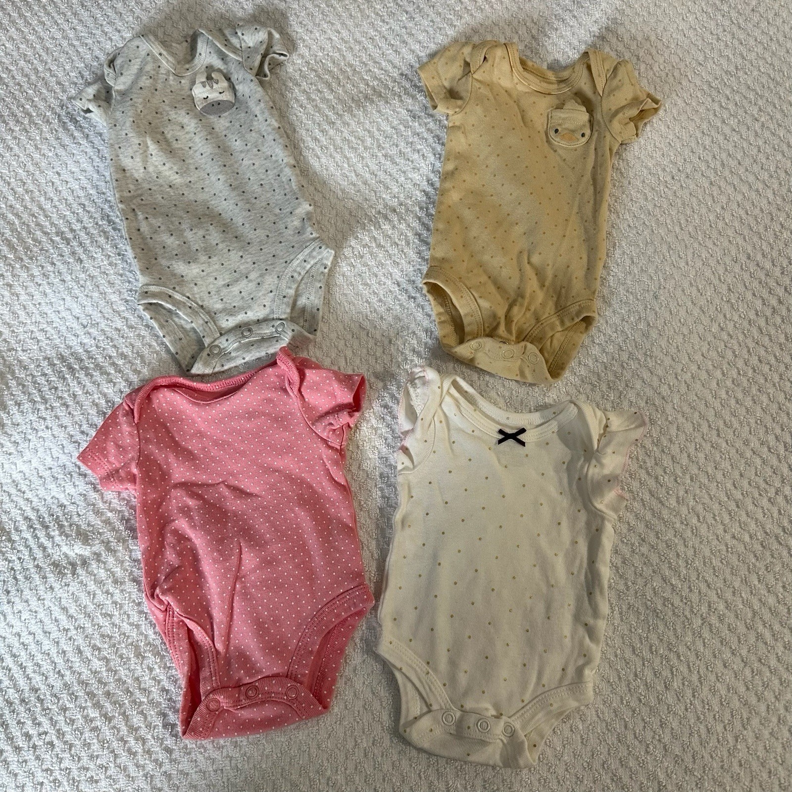 Carters, Gerber, Girl Newborn Lot Bundle Essentials 20 pcs Pjs Bodysuit Newborn