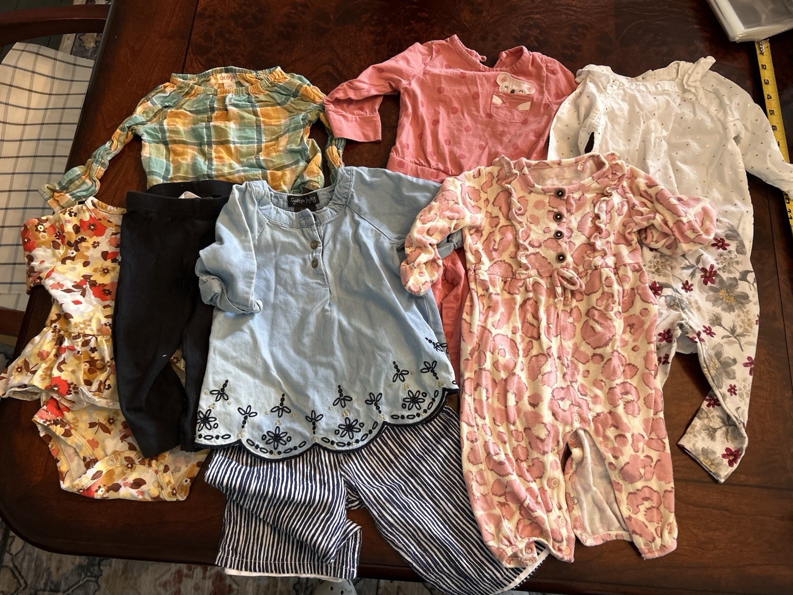 Lot Of 9 Pc Baby Girl 12 Months Fall Winter Lot