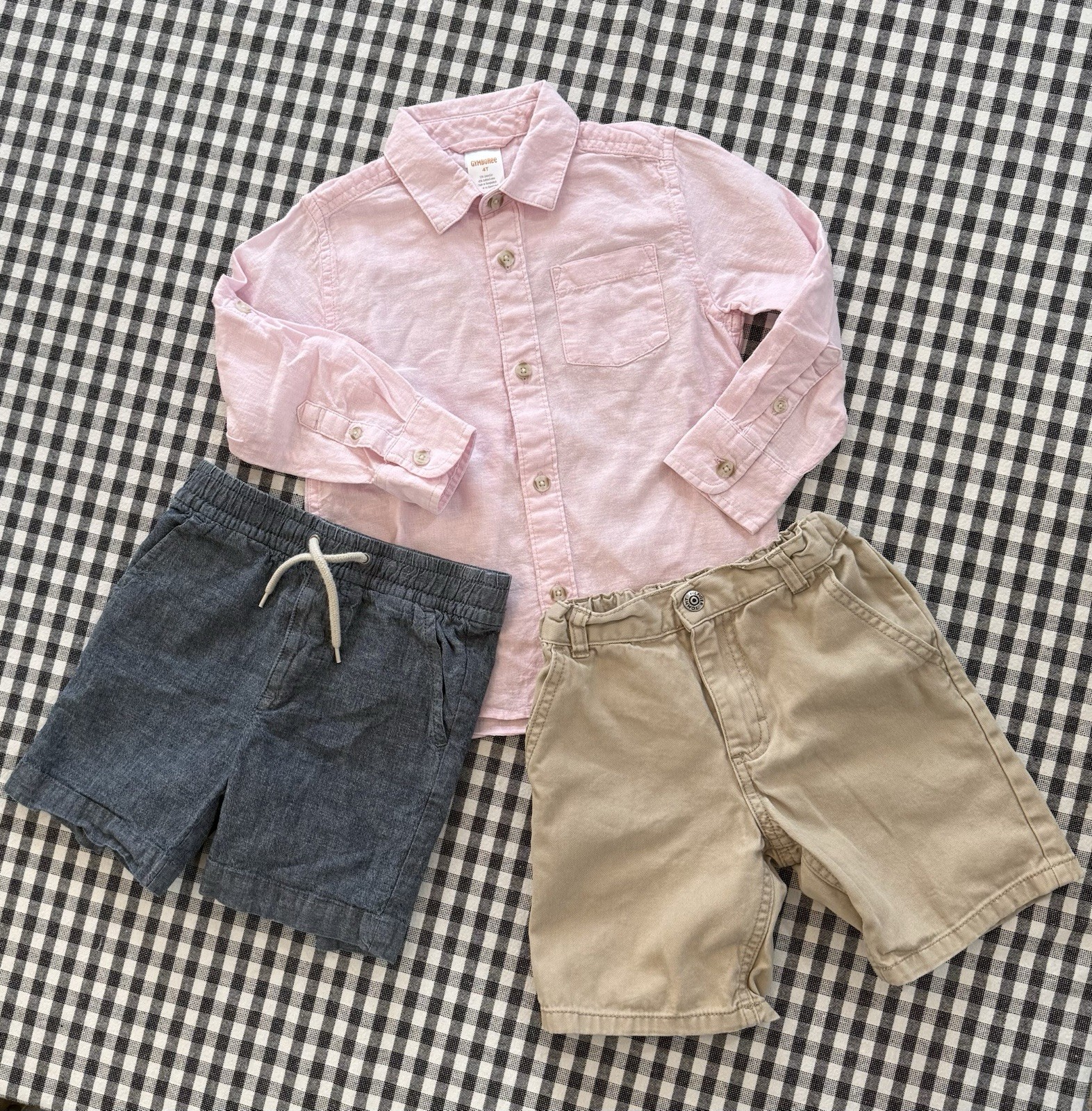 Gymboree GAP Tommy Hilfiger Toddler Clothing Bundle Shirt & Shorts 4T 5T #preppy
