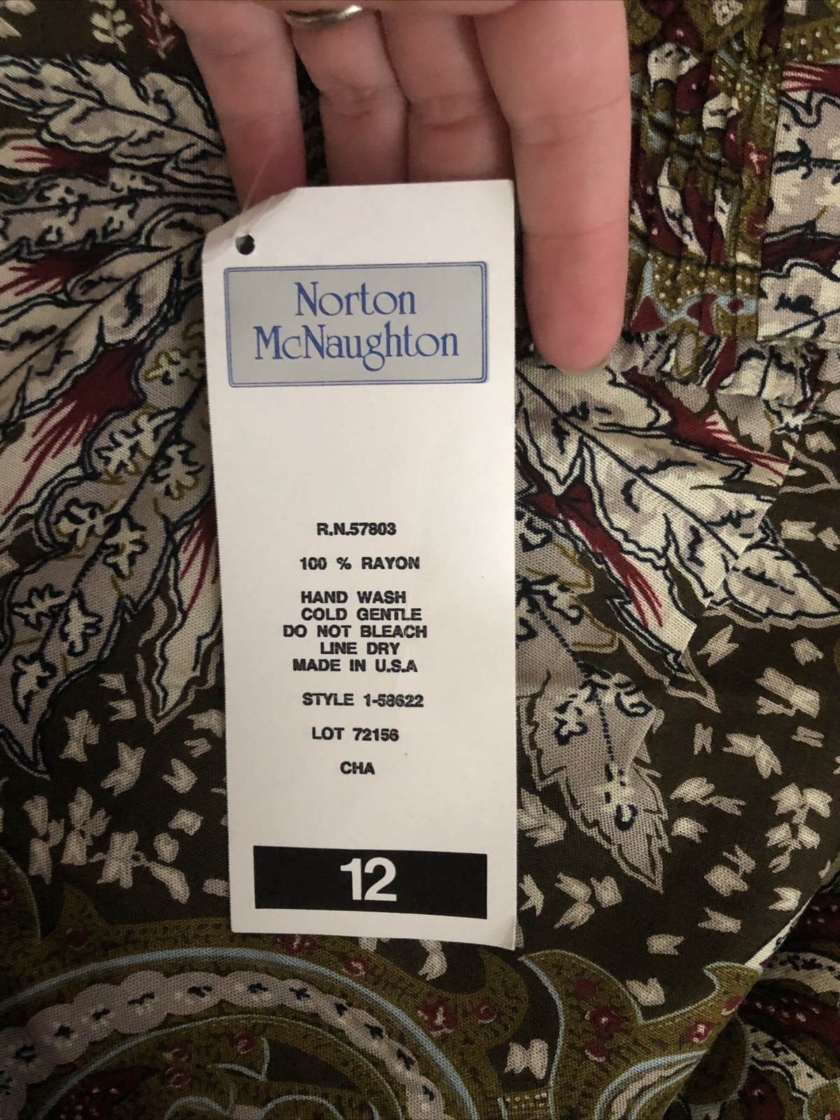 Norton McNaughton 2 Piece Pant Outfit Size 12 Island Wear Travel Resort Wear Ev