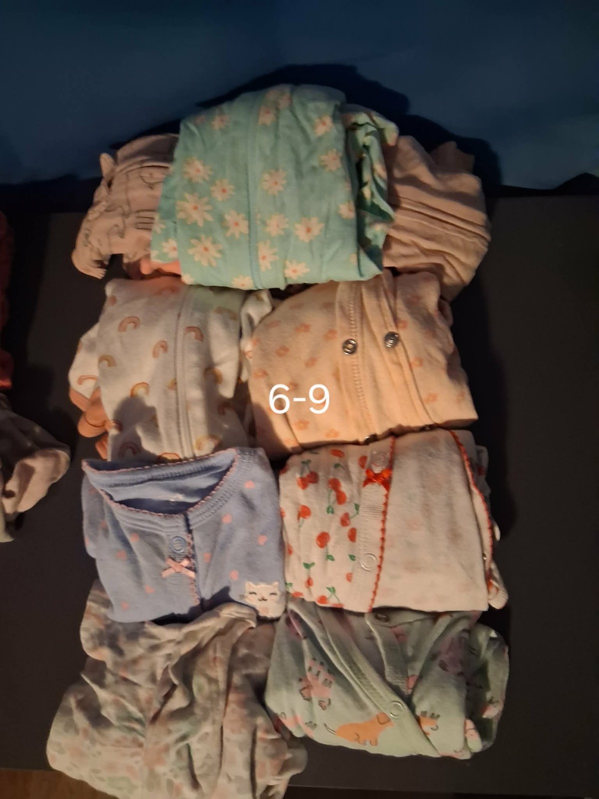 Juicy Couture Baby Girl 6-9M Velour Clothing Lot Multicolor Plaid Outfits