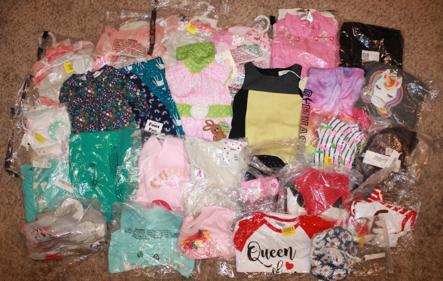 Baby Girl Clothing Lot 30+ Piece & Accessories Size 6-12 Mo. Fall/Winter ALL NEW