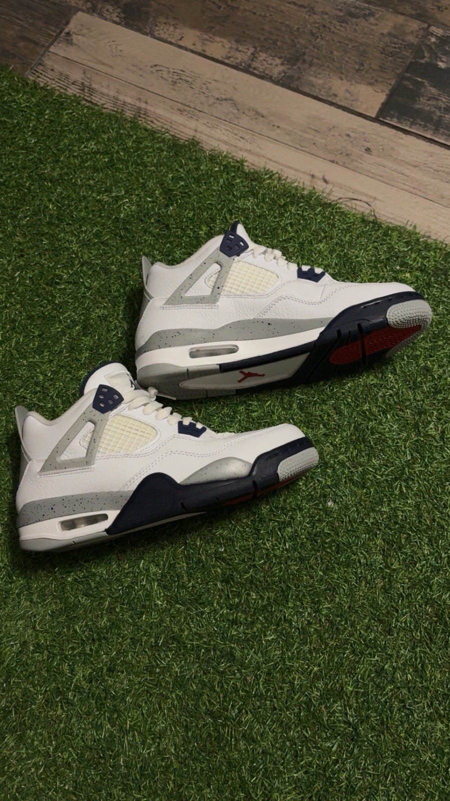 Nike Jordan Unisex Baby Shoe Lot Air Jordan 4 Leather Colorblock 0-3M