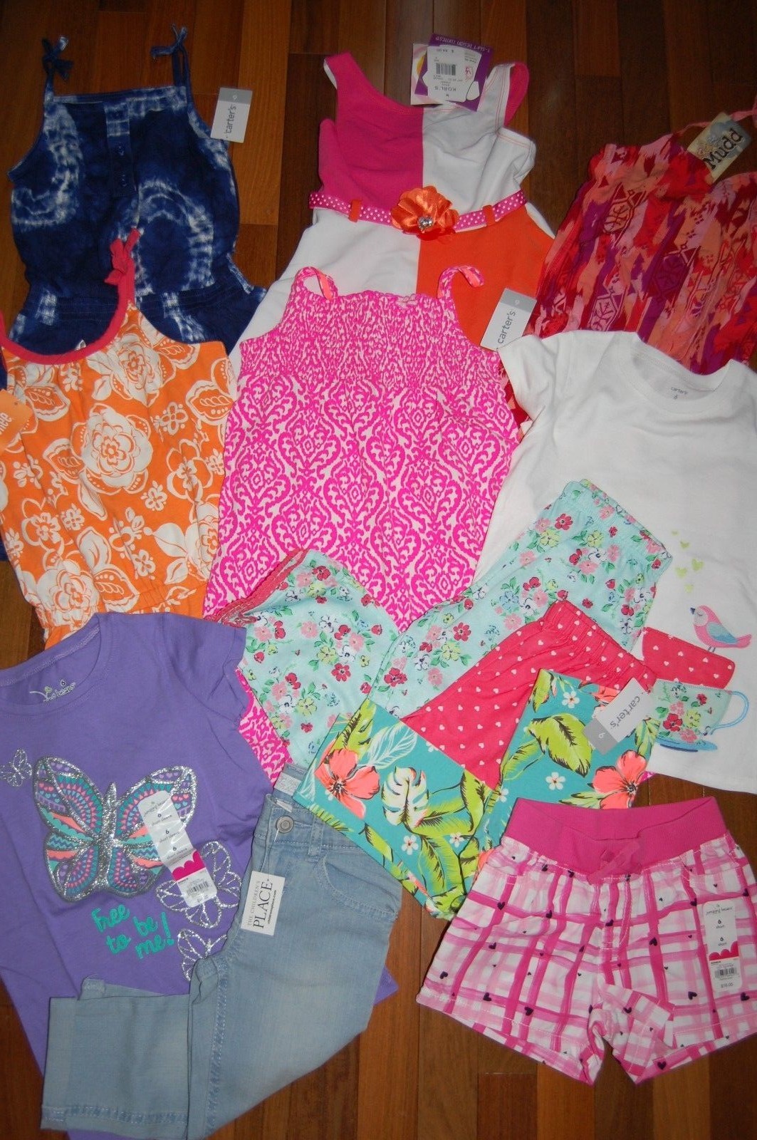 NWT Girls 6 Spring Summer 12 Piece Lot Outfit Dresses Pjs RV $252