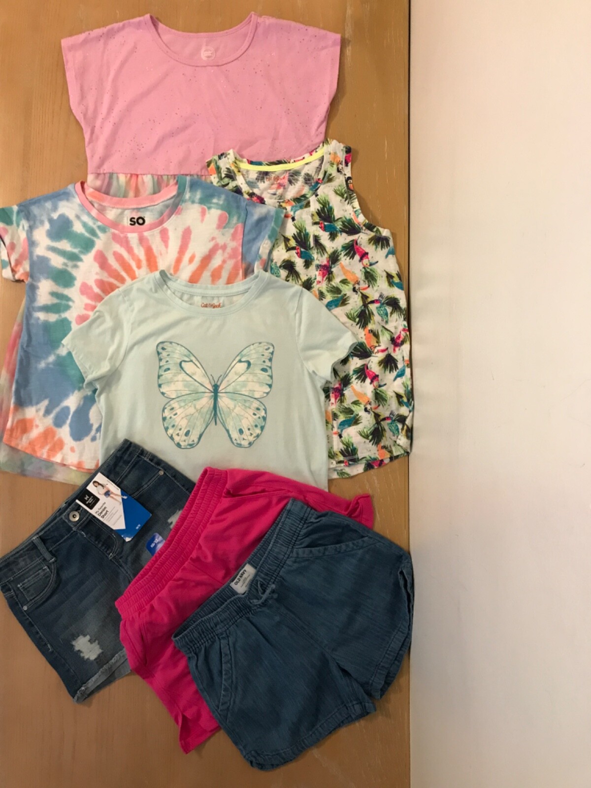 Cat & Jack, Old Navy, SO, Others Girls CLothing Lot of 7 (1 New) Size L, 10-12